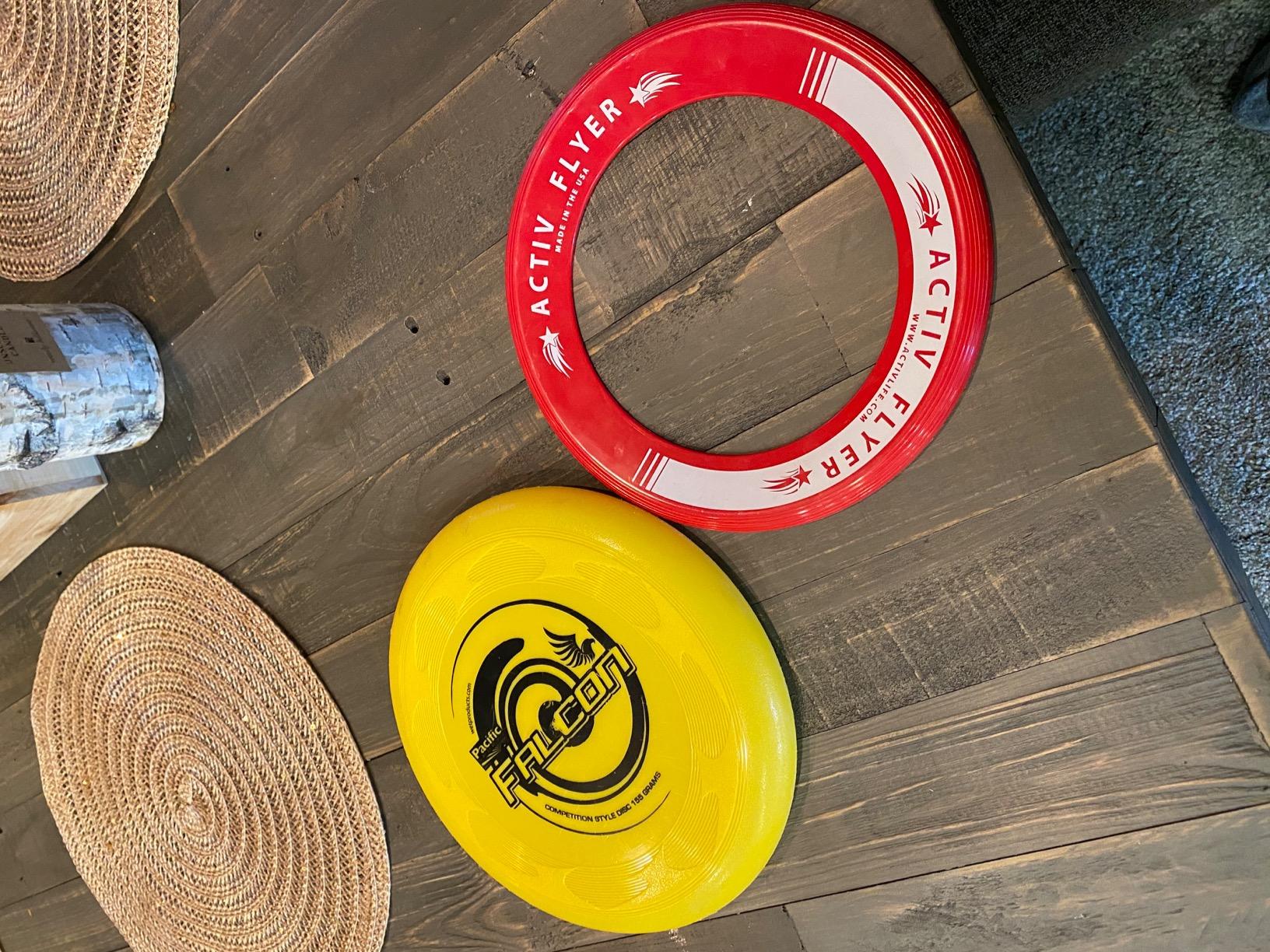 Activ Life Kid's Flying Rings (2 Pack) They Fly Straight & Don't Hurt, 80% Lighter Than Standard Rings - Replace Screen Time with Healthy Family Fun - Get Outside & Play - Customer Photo 2