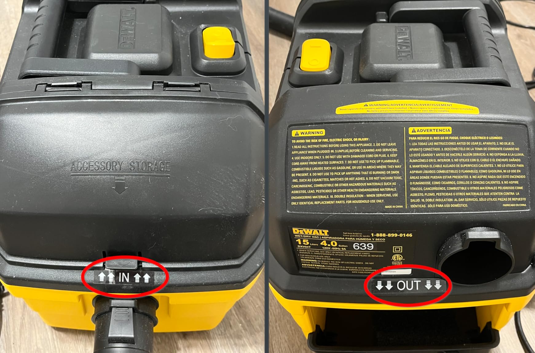 DEWALT DXV04T Portable 4 Gallon Wet/Dry Vacuum, Yellow - Customer Photo 1