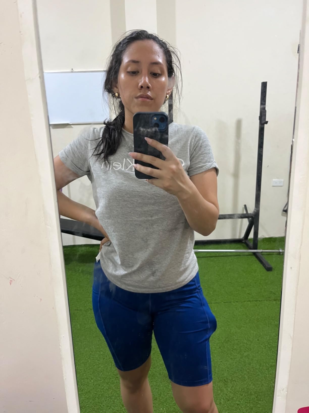 NELEUS Women's Athletic Shorts High Waist Tummy Control Workout Biker Shorts for Running Gym Yoga - Customer Photo 4