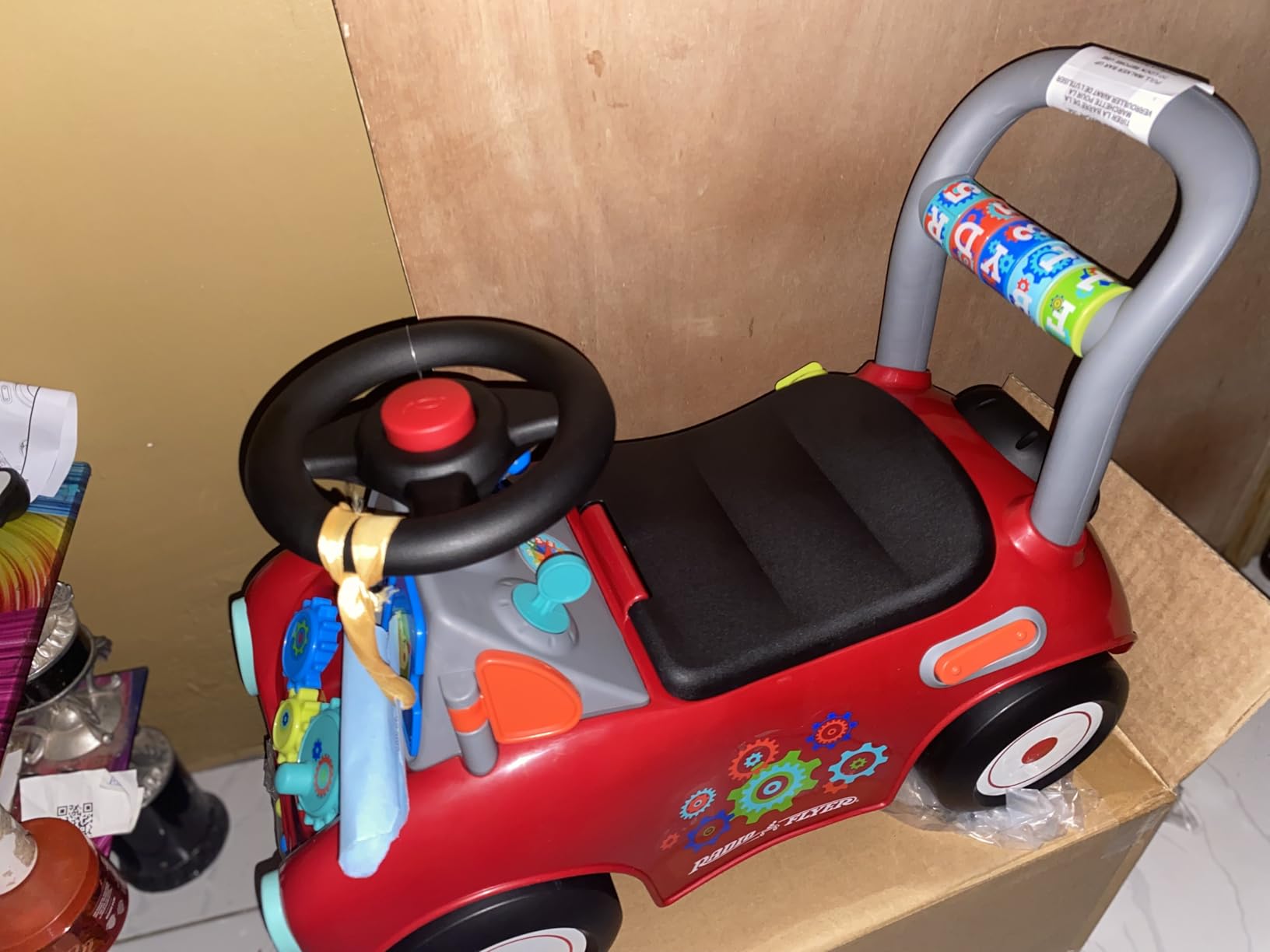 Toddler Car Ride On, Toddler Toys for Ages 1-3, Baby Toys, Radio Flyer Busy Buggy, Red, Sit to Stand Ride On - Customer Photo 1
