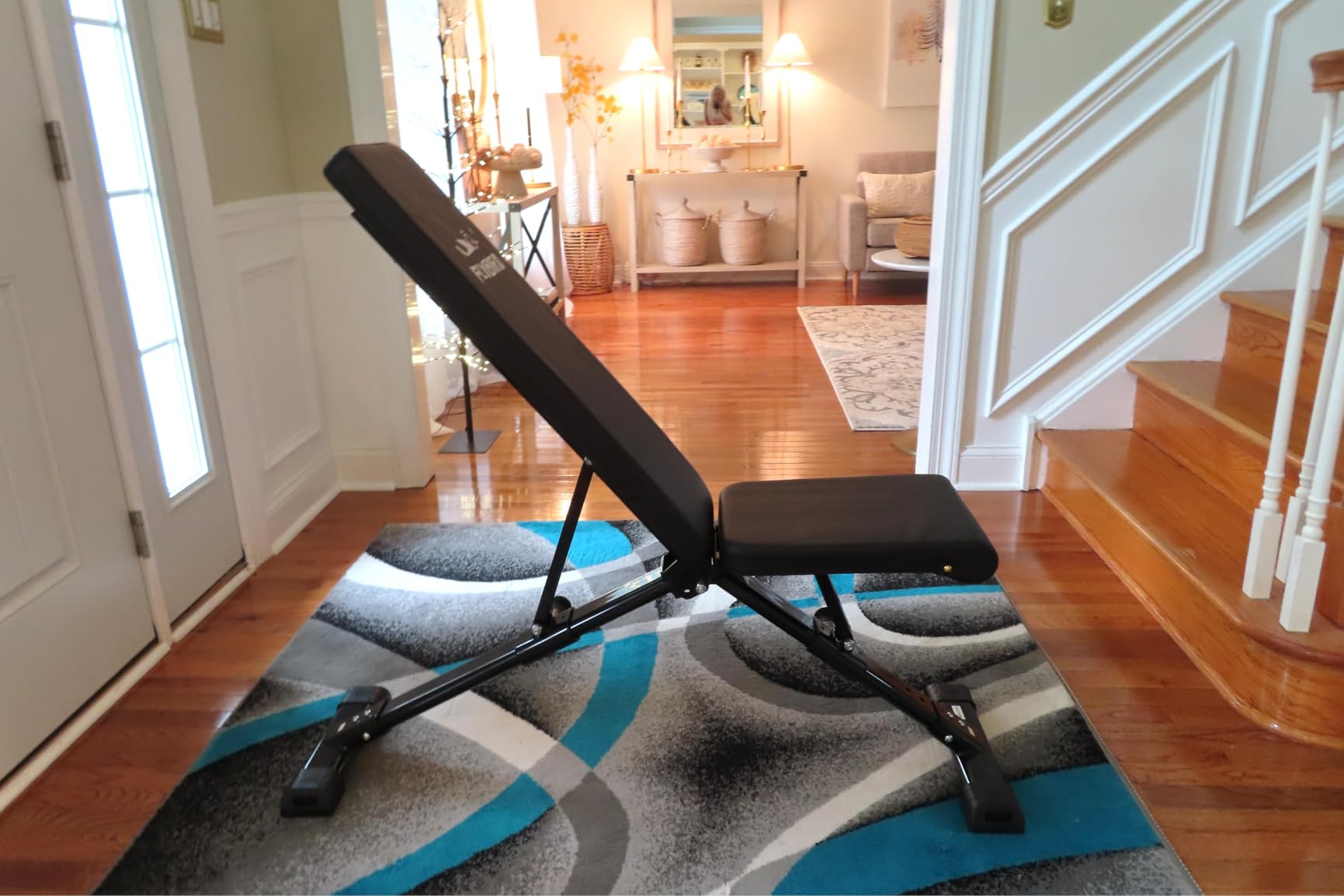 FLYBIRD Adjustable Weight Bench, ASTM-Certified 800LBS Workout Bench Foldable for Home Gym, 90° to -30° FID and 30in Extended Backrest for Bench Press Strength Training Exercise customer photo 1