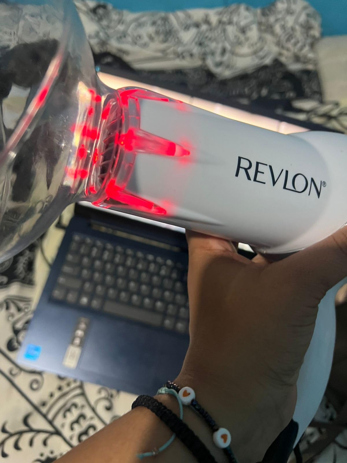 REVLON Infrared Hair Dryer with Diffuser & Concentrator - Ionic Ceramic Blow Dryer for Frizz Control, Shine, Soft Hair & Moisture Protection - 1875W Professional Salon-Quality - Customer Photo 2