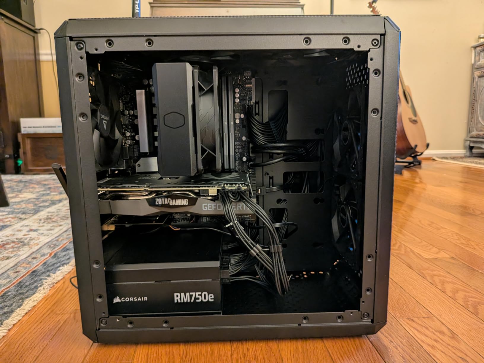 Cooler Master Hyper 212 Pro aRGB CPU Air Cooler, SickleFlow Edge 120 PWM Fan, Composite 4 Copper Heat Pipes, 152mm Tall, Sleek Top Cover, AMD Ryzen AM5|AM4, Intel LGA 1851|1700 Brackets Customer Review Cooler Master Hyper 212 Pro aRGB CPU Air Cooler, SickleFlow Edge 120 PWM Fan, Composite 4 Copper Heat Pipes, 152mm Tall, Sleek Top Cover, AMD Ryzen AM5|AM4, Intel LGA 1851|1700 Brackets - Customer Photo 5