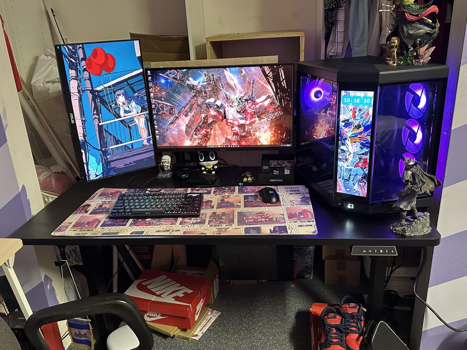 FLEXISPOT EN1 Whole Piece Standing Desk 48 x 30 Inches Height Adjustable Electric Sit Stand Home Office Desks (Black Frame + Black top,2 Packages) Customer Review FLEXISPOT EN1 Whole Piece Standing Desk 48 x 30 Inches Height Adjustable Electric Sit Stand Home Office Desks (Black Frame + Black top,2 Packages) - Customer Photo 2