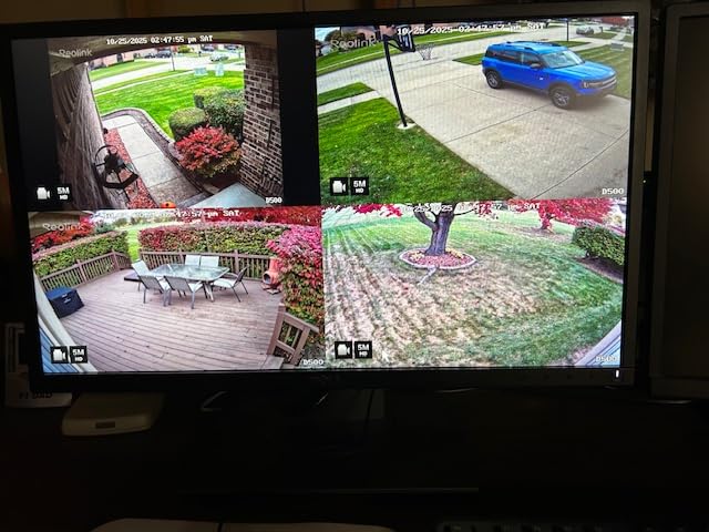 REOLINK Smart 5MP 8CH Home Security Camera System, 4pcs Wired PoE IP Cameras Outdoor with Person/Pet/Vehicle Detection, 4K 8CH NVR with 2TB HDD for 24-7 Recording, RLK8-520D4-5MP - Customer Photo 2