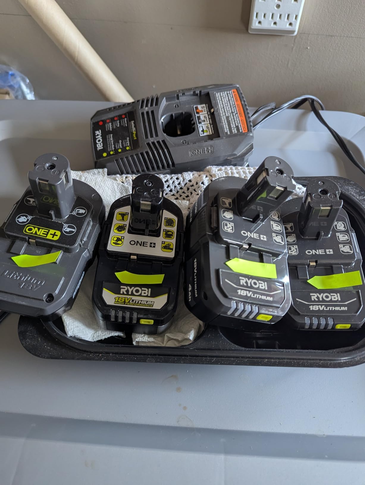 RYOBI 18-Volt ONE+ Lithium-Ion 4.0 Ah High Capacity Battery (2-Pack) - Customer Photo 1