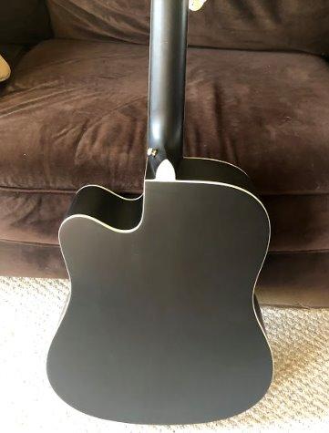 Donner Black Acoustic Guitar for Beginners, Adult, Teens, Starter Kits - Full Size 41'' Steel-String Acustica Guitarra Bundle Set with Free Online Lesson, Gig Bag, Strap, Tuner, Cutaway, DAG-1CB - Customer Photo 1