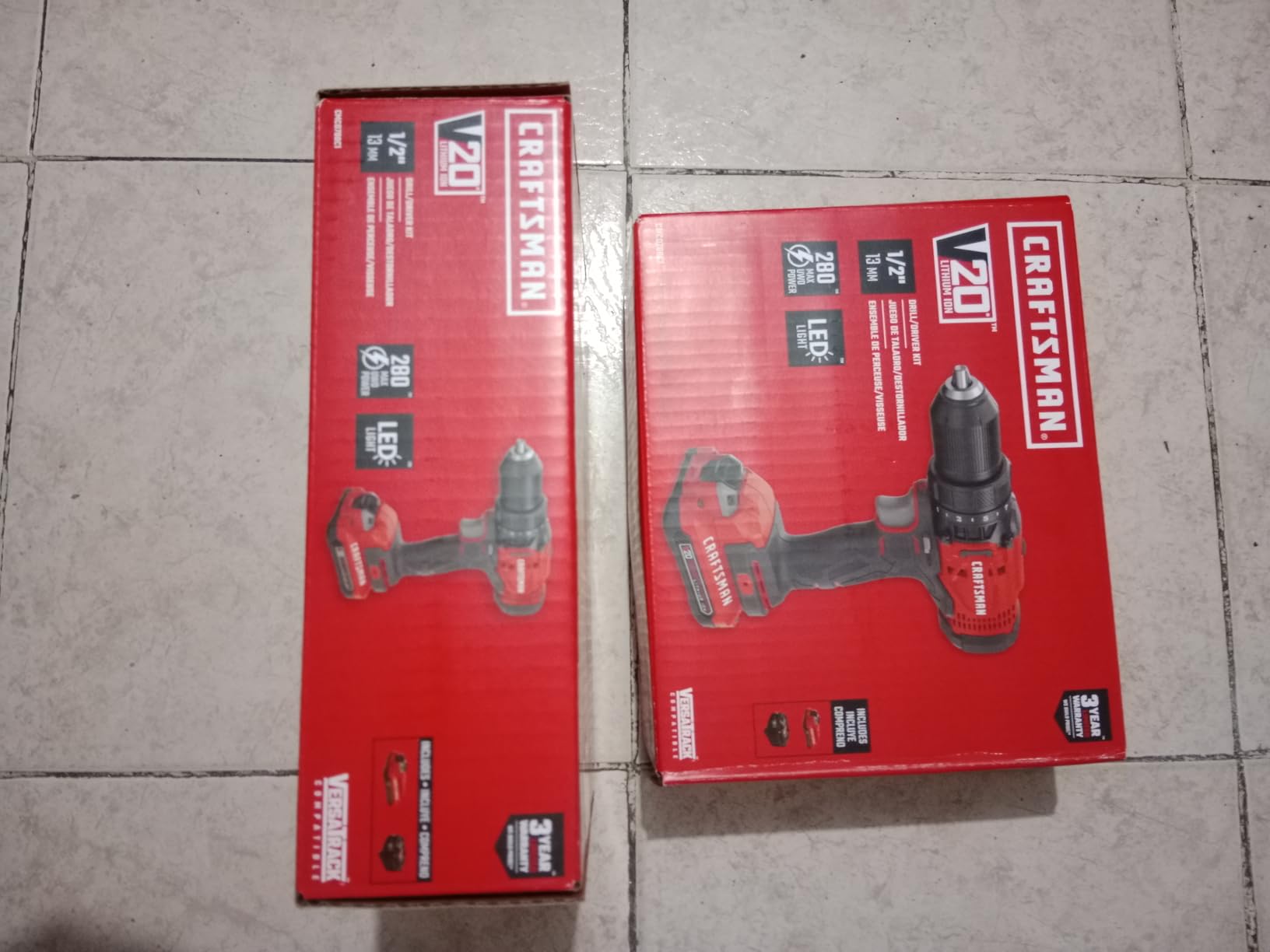 CRAFTSMAN V20 Cordless Drill/Driver Kit, 1/2 inch, Battery and Charger Included (CMCD700C1) - Customer Photo 3