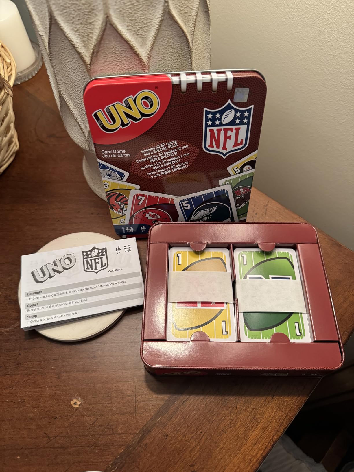 Mattel Games UNO Harry Potter Card Game in Storage Tin for Kids, Adults & Parties, Collectible Deck Based on Popular Series for 2 to 10 Players - Customer Photo 1