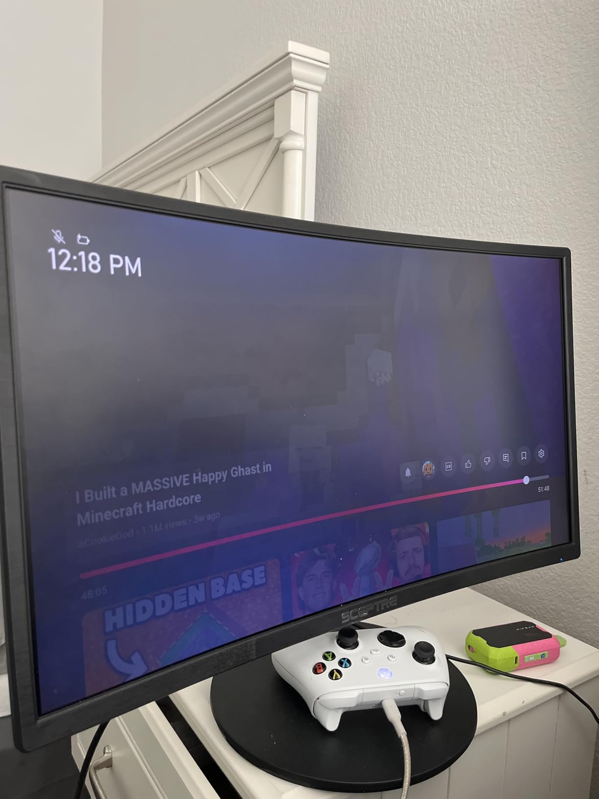 Sceptre Curved 24-inch Gaming Monitor 1080p R1500 98% sRGB HDMI x2 VGA Build-in Speakers, VESA Wall Mount Machine Black (C248W-1920RN Series) - Customer Photo 3