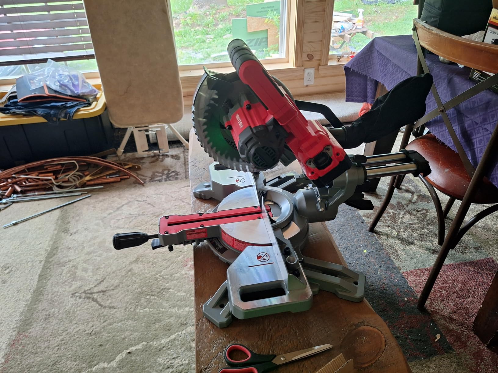 CRAFTSMAN V20 Cordless Sliding Miter Saw, 7-1/4 inch, Single Bevel, Battery and Charger Included (CMCS714M1) Customer Review CRAFTSMAN V20 Cordless Sliding Miter Saw, 7-1/4 inch, Single Bevel, Battery and Charger Included (CMCS714M1) - Customer Photo 1