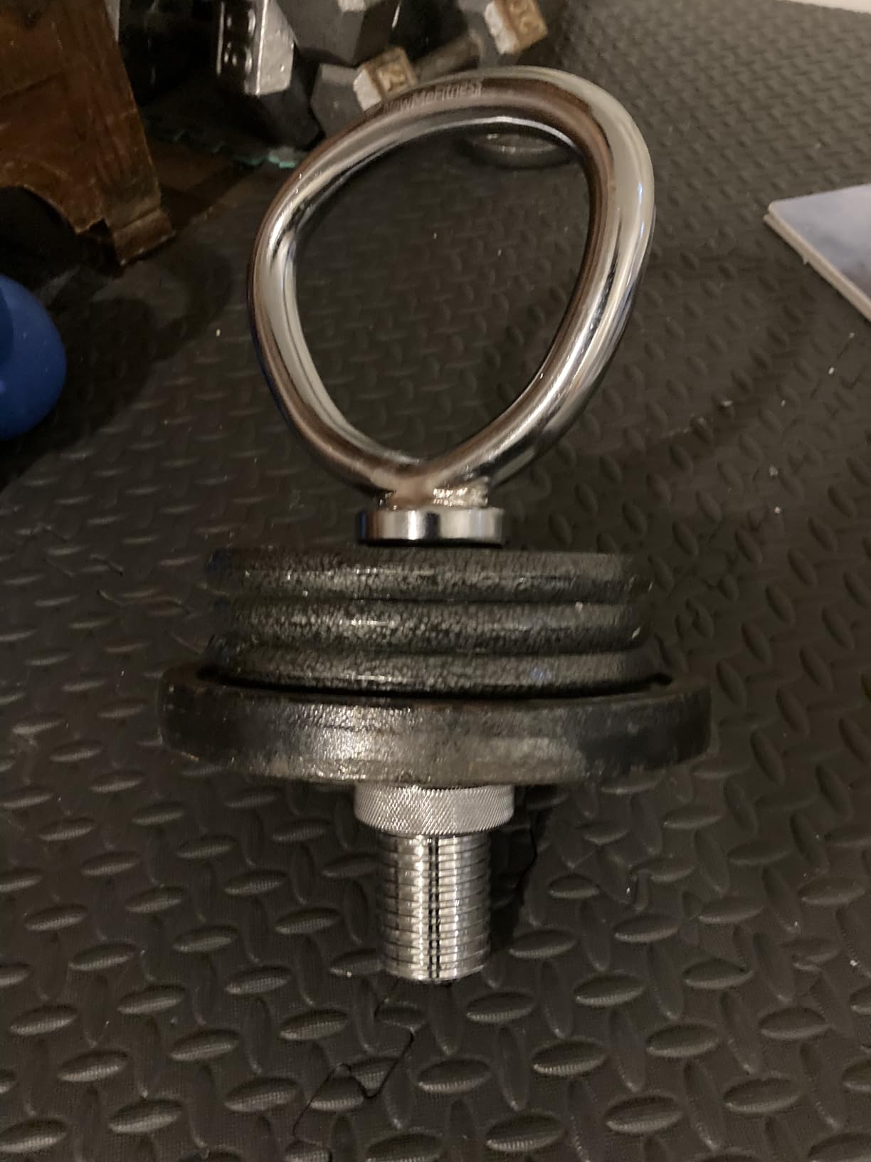 NewMe Fitness Adjustable Kettlebell Handle for Strength Training Kettlebells for Weight Plates - Home or Gym Workout- Ergonomic Design for a Comfortable, Non-Slip Grip - Customer Photo 2