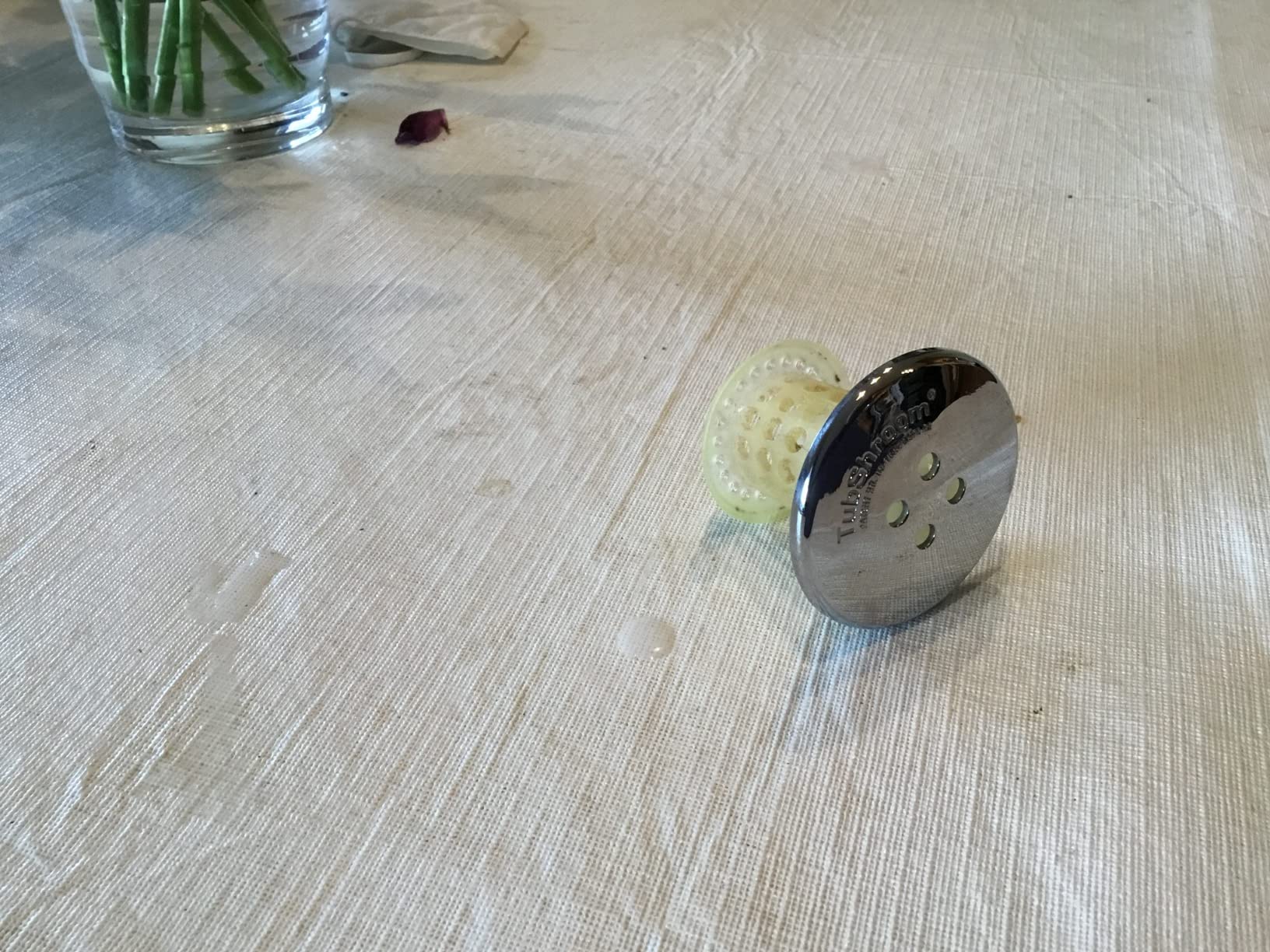 TubShroom Bathtub Drain Protector and Hair Catcher - 2 Pack, Chrome - Fits 1.5