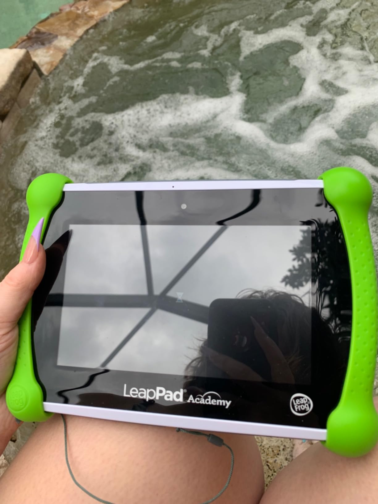 LeapFrog LeapPad Academy Kids' Learning Tablet, Green - Customer Photo 3
