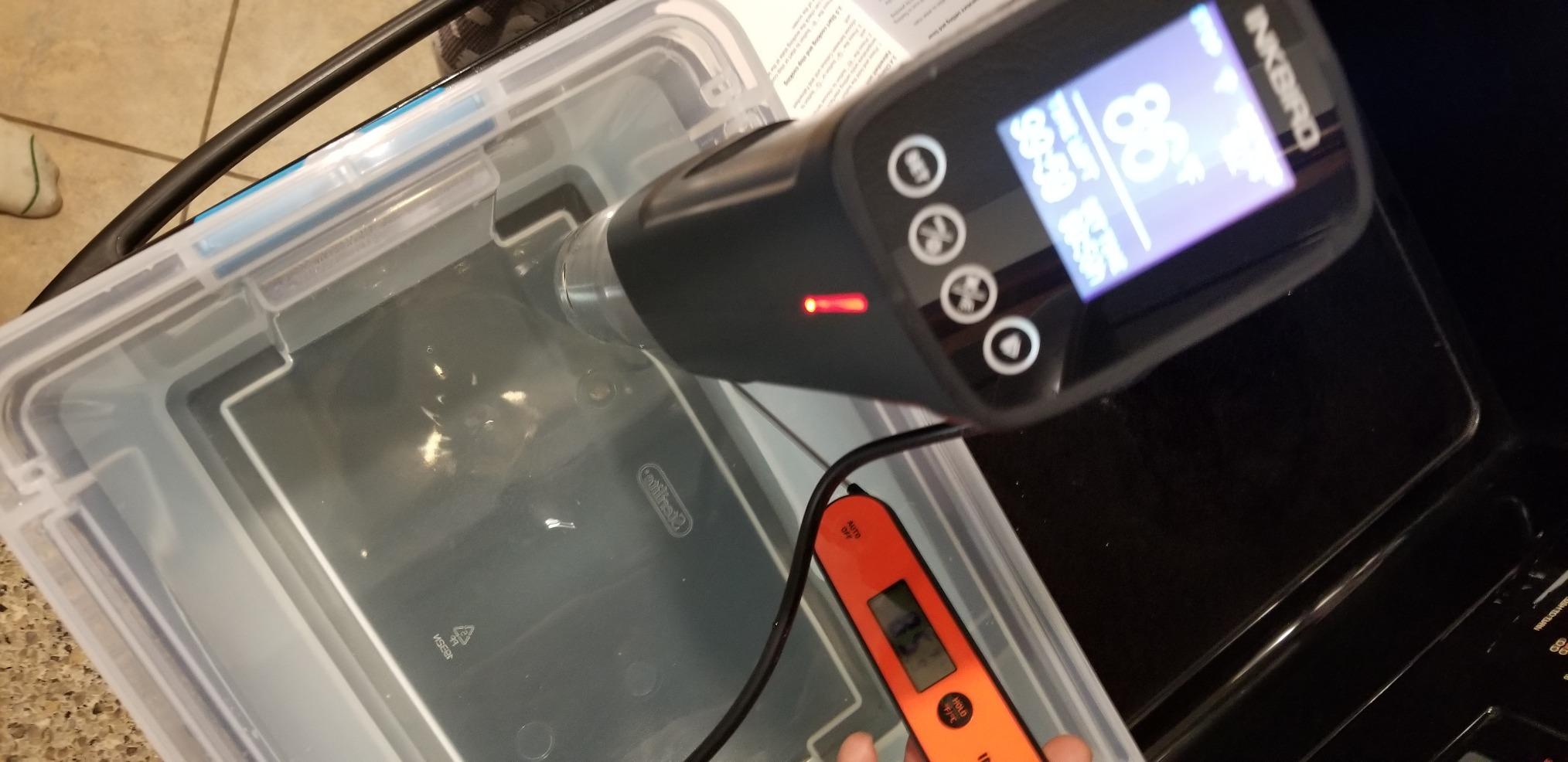 INKBIRD WIFI Sous Vide Cooker ISV-100W, 1000 Watts Sous Vide Machine Immersion Circulator with 14 Preset Recipes on APP & Calibration Function, Thermal Immersion, Fast-Heating with Timer - Customer Photo 3