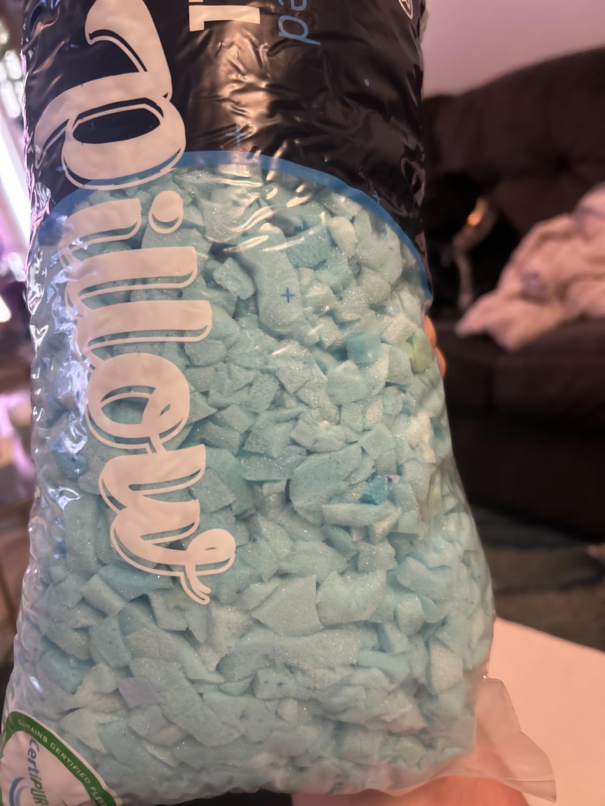 QUTOOL Cooling Pillows for Sleeping 2 Pack, Shredded Memory Foam Bed Pillows Queen Size Set of 2, Cool Pillow for Hot Sleepers Adjustable Firm Pillow for Side, Back and Stomach Sleepers Supportive - Customer Photo 1