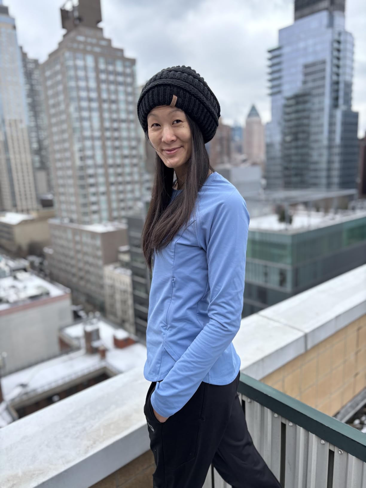 FURTALK Winter Hats for Women Fleece Lined Knit Beanie Hats Slouchy Warm Beanies Ski Skull Cap - Customer Photo 1