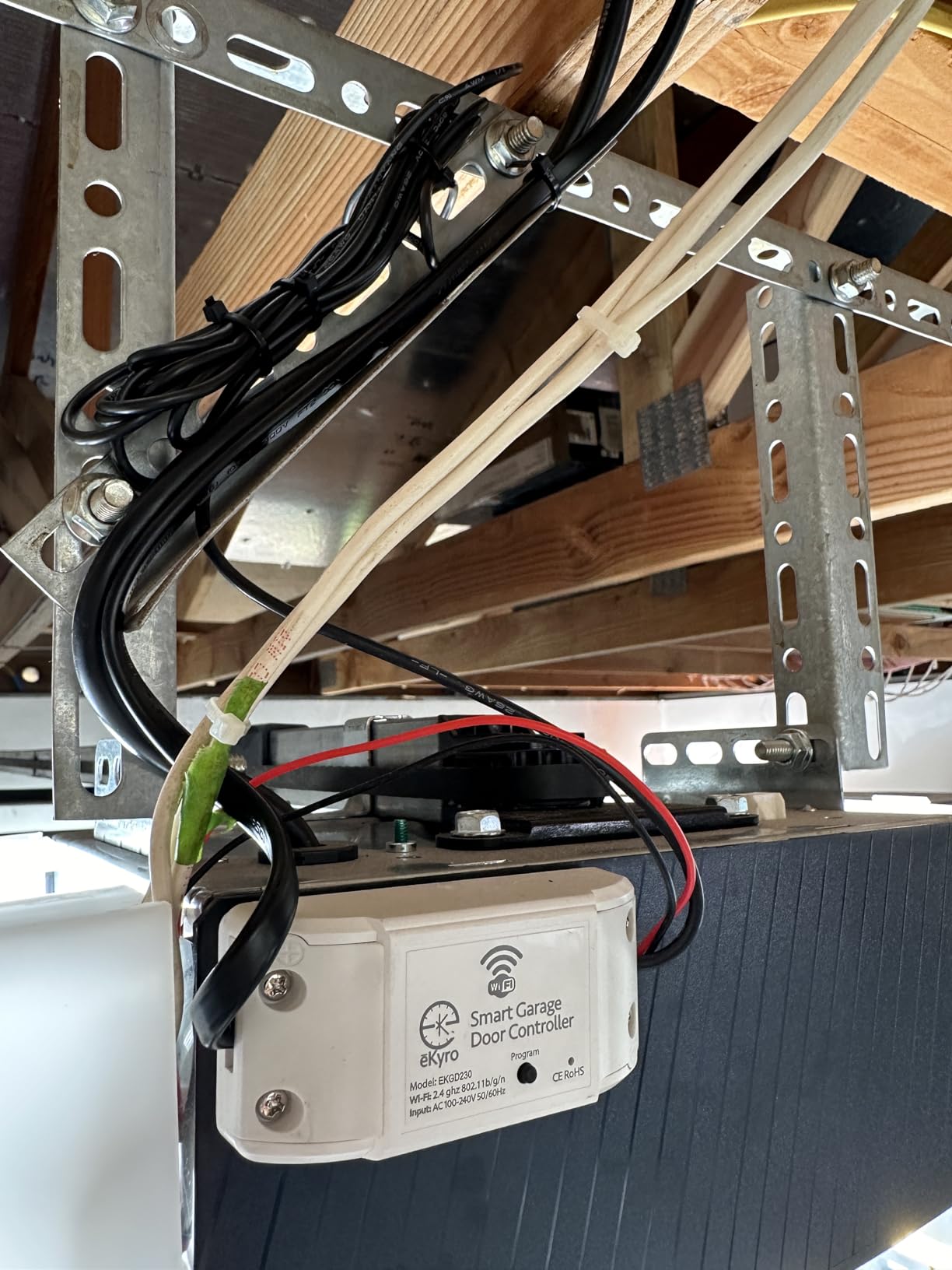 Smart Garage Door Opener - Universal WiFi Remote Controller Compatible with Alexa, Google Home, iPhone, Siri, Android, Door Left Open Alert, Door Security Systems, Updated Model Customer Review Smart Garage Door Opener - Universal WiFi Remote Controller Compatible with Alexa, Google Home, iPhone, Siri, Android, Door Left Open Alert, Door Security Systems, Updated Model - Customer Photo 4