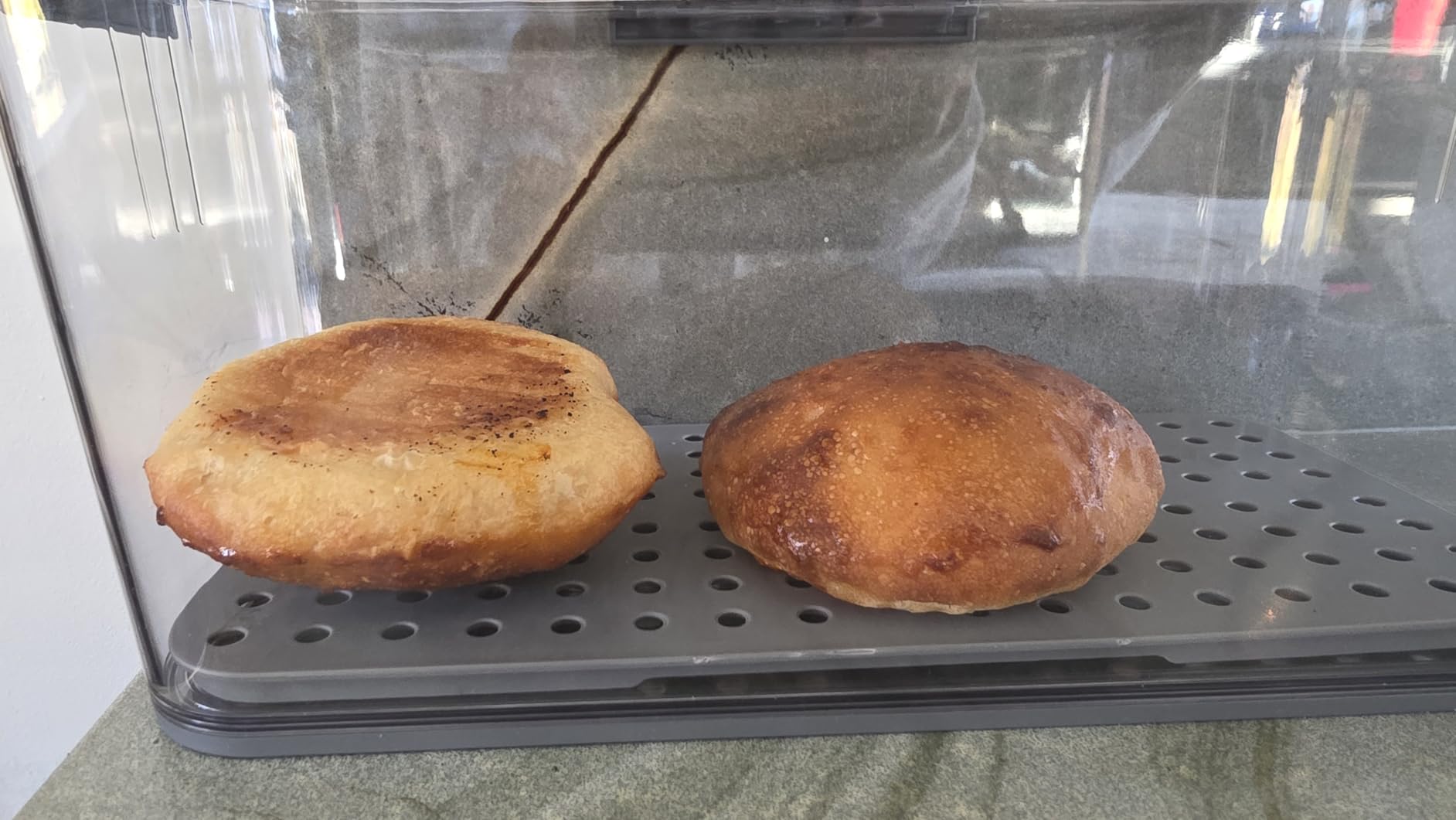 Amazon Basics Programmable Bread Maker, 2 Pound Non-Stick Automatic Bread Making Machine, 14 Settings for Breads, Doughs, Gluten-Free Options and More, LCD Display, White - Customer Photo 5