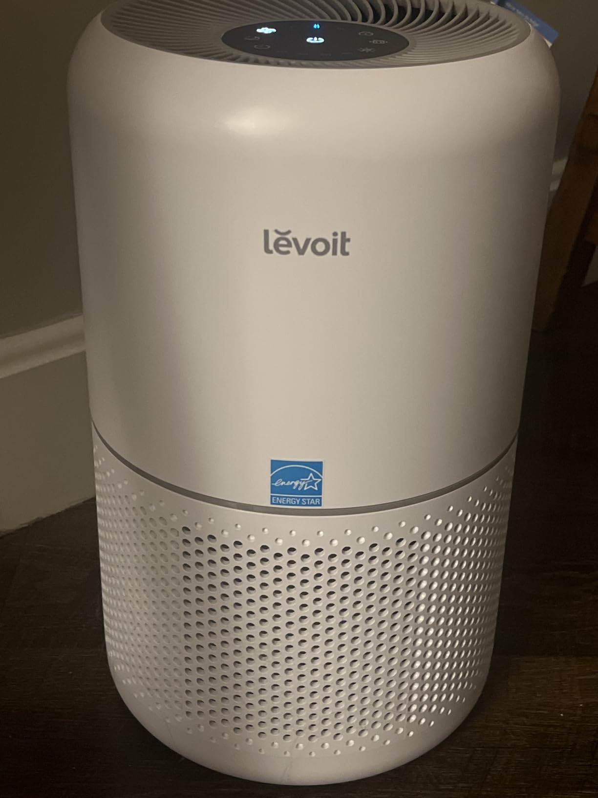 LEVOIT Air Purifier for Home Allergies Pet Hair in Bedroom, Covers Up to 1073 ft² by 56W High Torque Motor, AHAM VERIFIDE, 3-in-1 Filter with HEPA Sleep Mode, Remove Dust Smoke Odor, Core300-P, White - Customer Photo 3