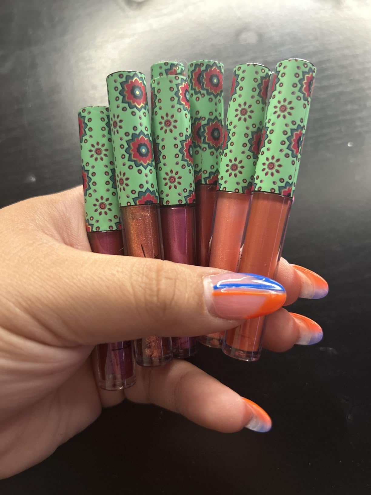 Nicole Miller Lip Gloss Collection Shimmery Glosses for Women and Girls Long Lasting Color Set with Rich Varied Colors, Pink Shimmer, 10 Count (Pack of 1) Customer Review Nicole Miller Lip Gloss Collection Shimmery Glosses for Women and Girls Long Lasting Color Set with Rich Varied Colors, Pink Shimmer, 10 Count (Pack of 1) - Customer Photo 2