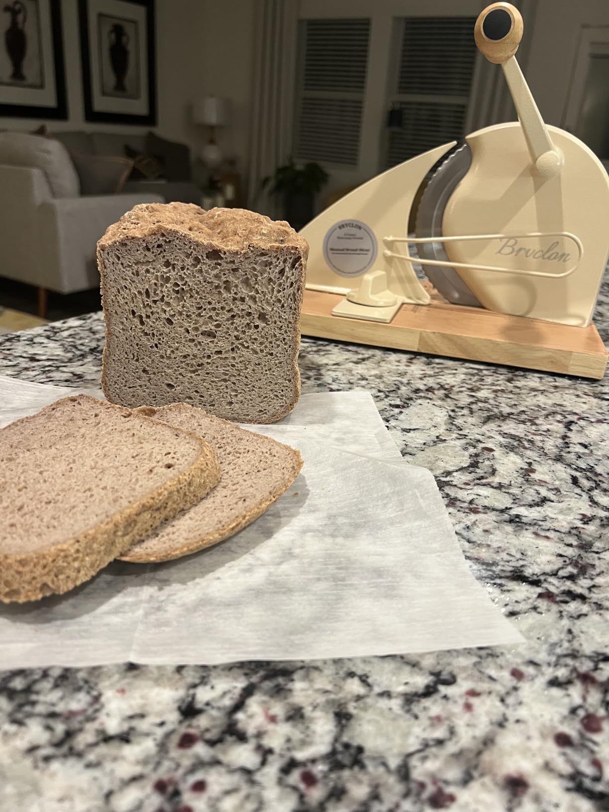 KBS Premium Convection Bread Maker Dual Heater, 17-in-1 Stainless Steel Bread Machine Ceramic Pan, Nut Dispenser,Touch Panel,2lb Loaf 3 Sizes 3 Crust Colors,Gluten-Free,Sourdough,Jam,Yogurt,53 Recipes - Customer Photo 3