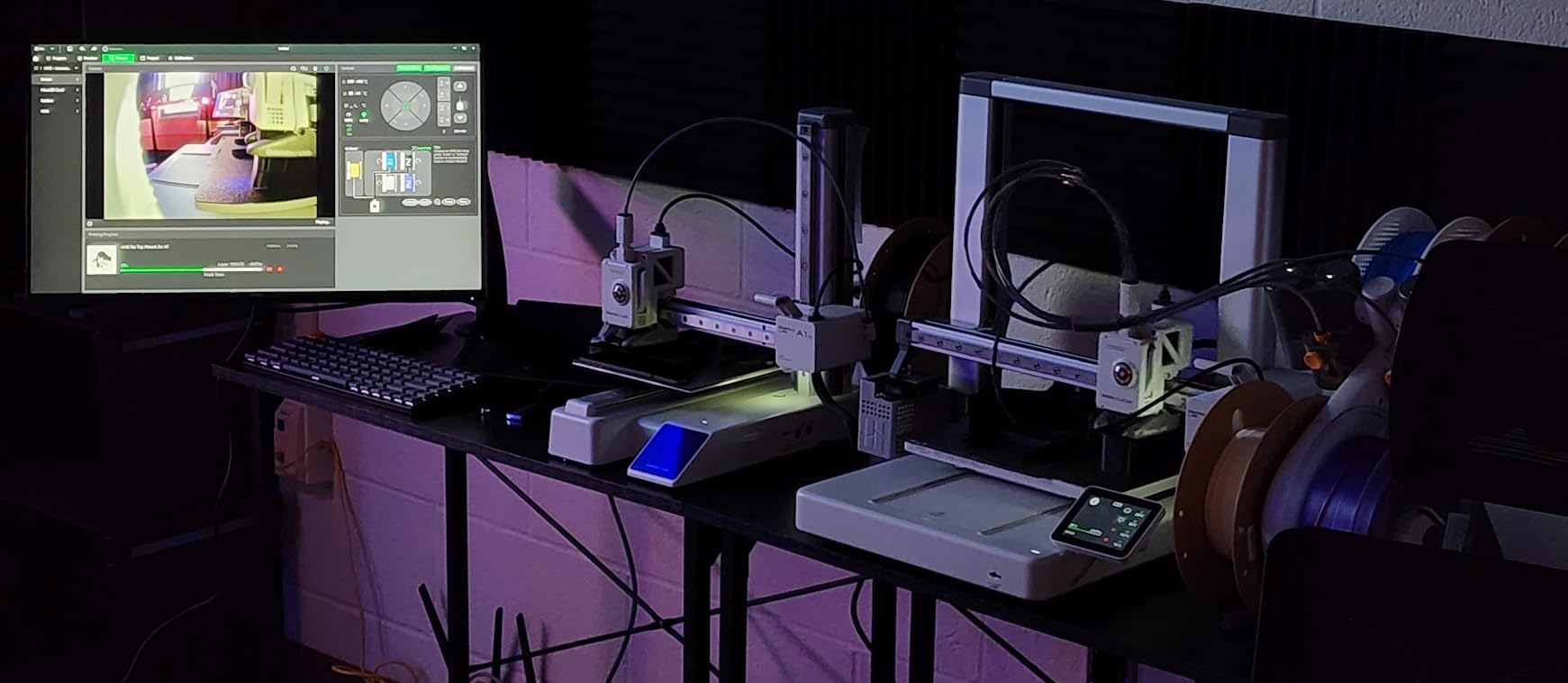 Suptek Monitor Mount Gas Spring Monitor Arm Desk Mount Fully Adjustable Fits 17 20 22 23 24 26 32 inch Monitors Weight Capacity up to 22 lbs - Customer Photo 2