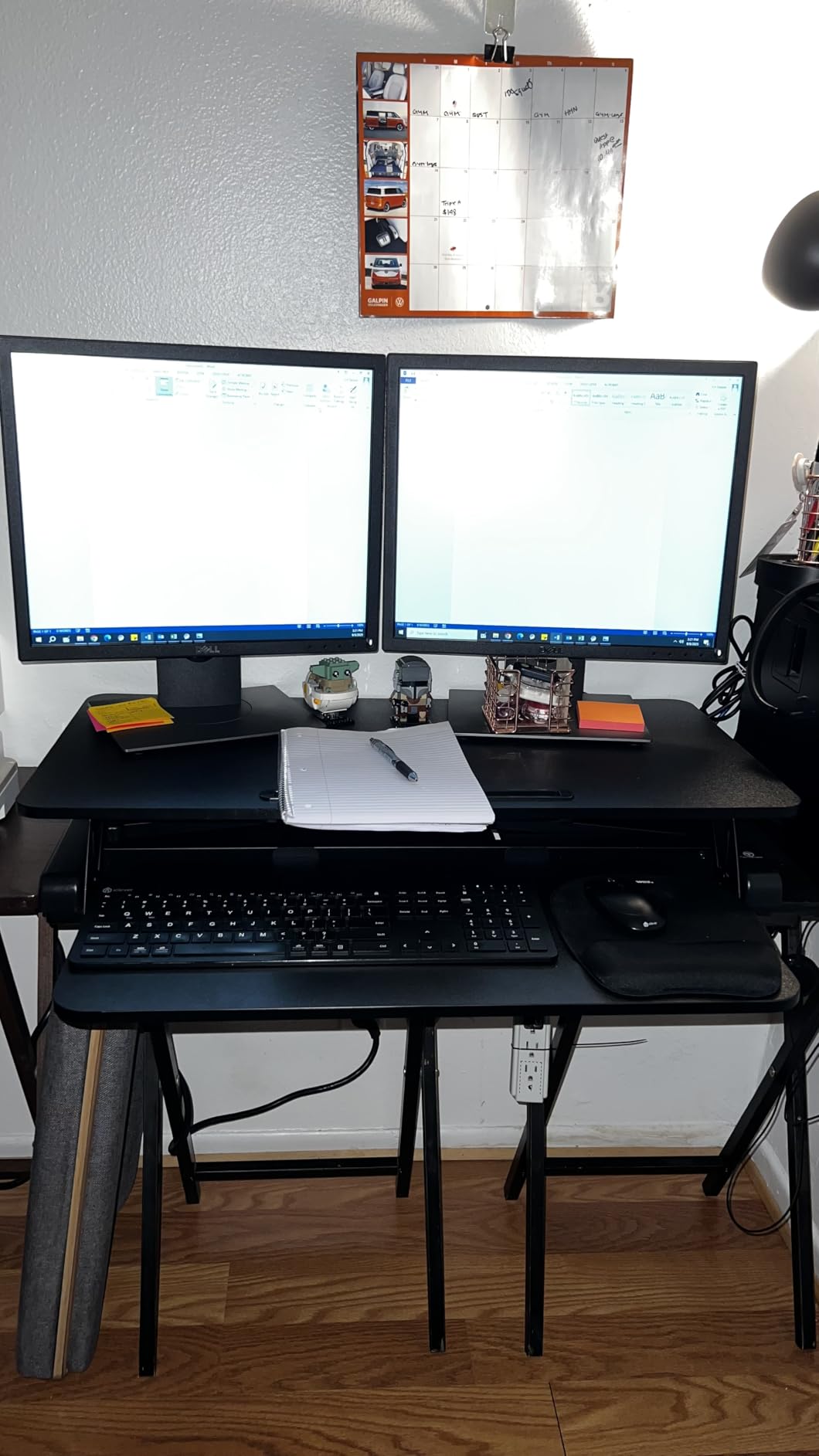 TechOrbits Standing Desk Converter - 32 Inch Adjustable Sit to Stand Up Workstation, Particle Board, Dual Monitor Desktop Riser with Keyboard Tray, for Home Office Laptop, Black 32 TechOrbits Standing Desk Converter - 32 Inch Adjustable Sit to Stand Up Workstation, Particle Board, Dual Monitor Desktop Riser with Keyboard Tray, for Home Office Laptop, Black 32