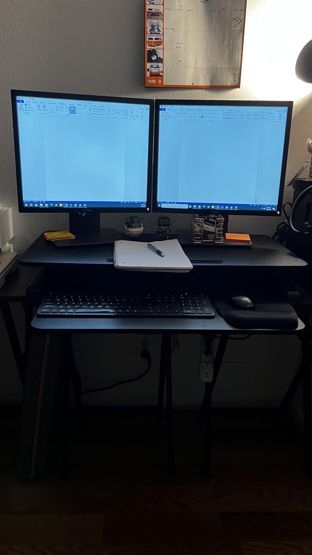 TechOrbits Standing Desk Converter - 32 Inch Adjustable Sit to Stand Up Workstation, Particle Board, Dual Monitor Desktop Riser with Keyboard Tray, for Home Office Laptop, Black 32 TechOrbits Standing Desk Converter - 32 Inch Adjustable Sit to Stand Up Workstation, Particle Board, Dual Monitor Desktop Riser with Keyboard Tray, for Home Office Laptop, Black 32