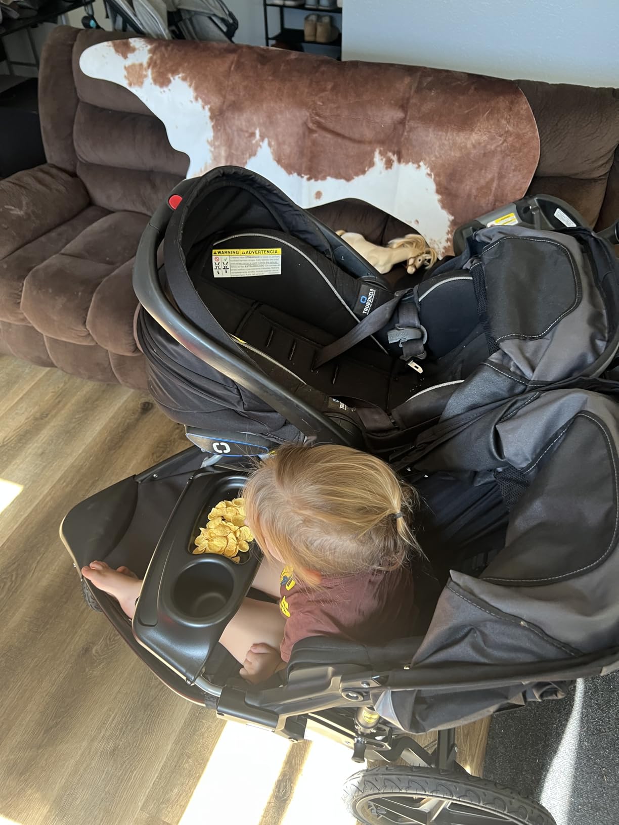 BOB Gear Revolution Flex 3.0 Duallie Double Jogging Stroller, Graphite Black - Customer Photo 2