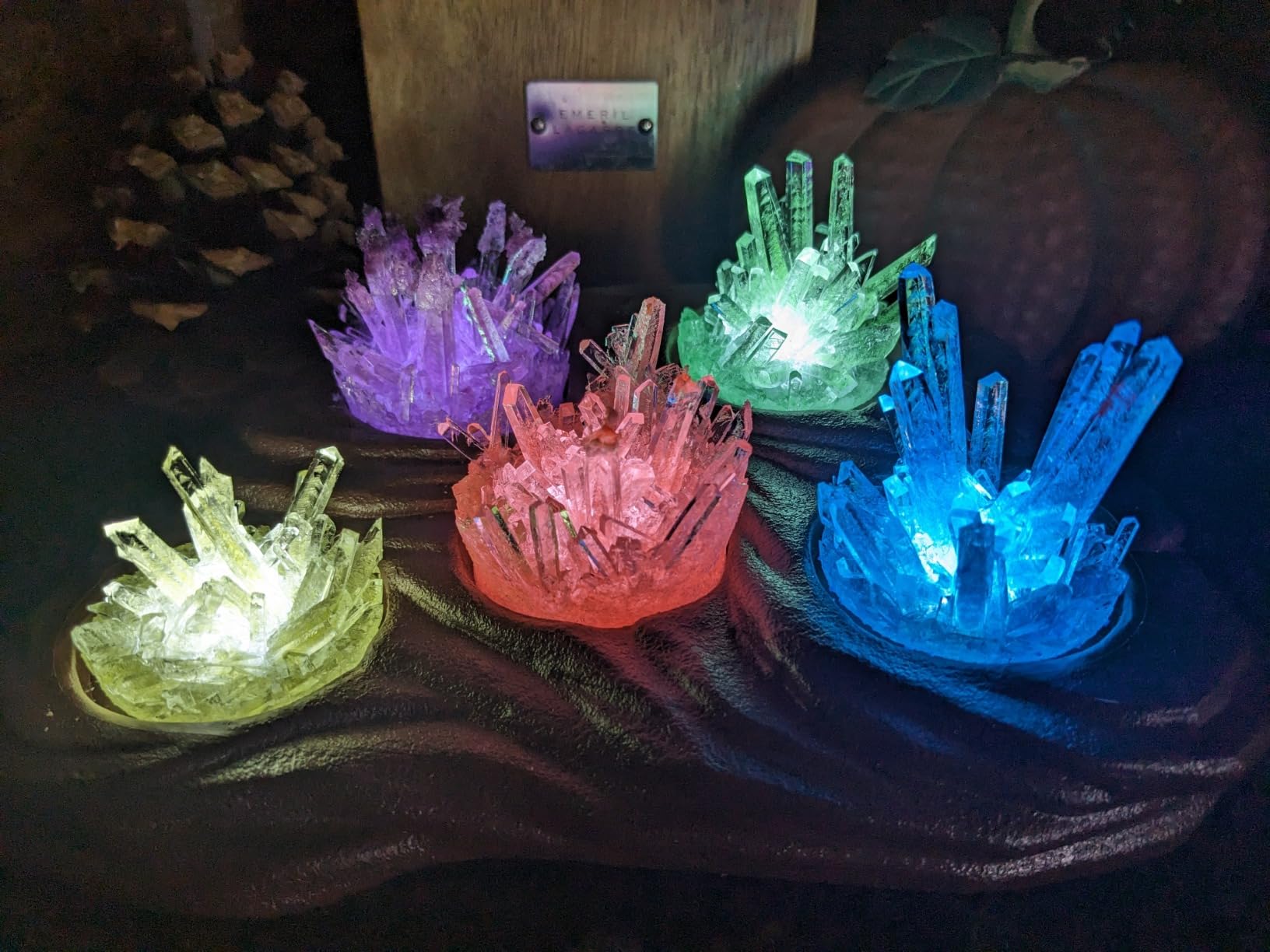 National Geographic Mega Crystal Growing Kit for Kids- Grow 6 Crystals with Light-Up Stand, Science Gifts for Kids 8-12, Crystal Making Experiment, Science Kit for Girls and Boys (Amazon Exclusive) - Customer Photo 1