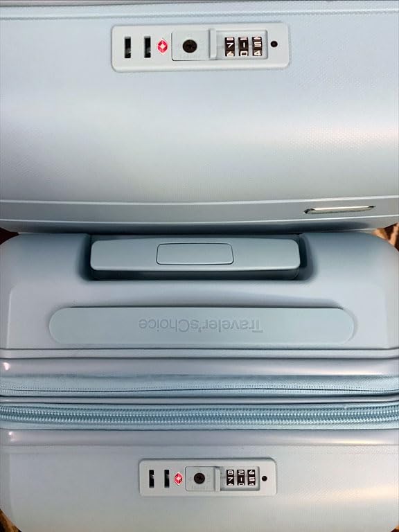 Traveler's Choice Pagosa Indestructible Hardshell Expandable Spinner Luggage, Navy, 22-Inch Carry-on - Customer Photo 2