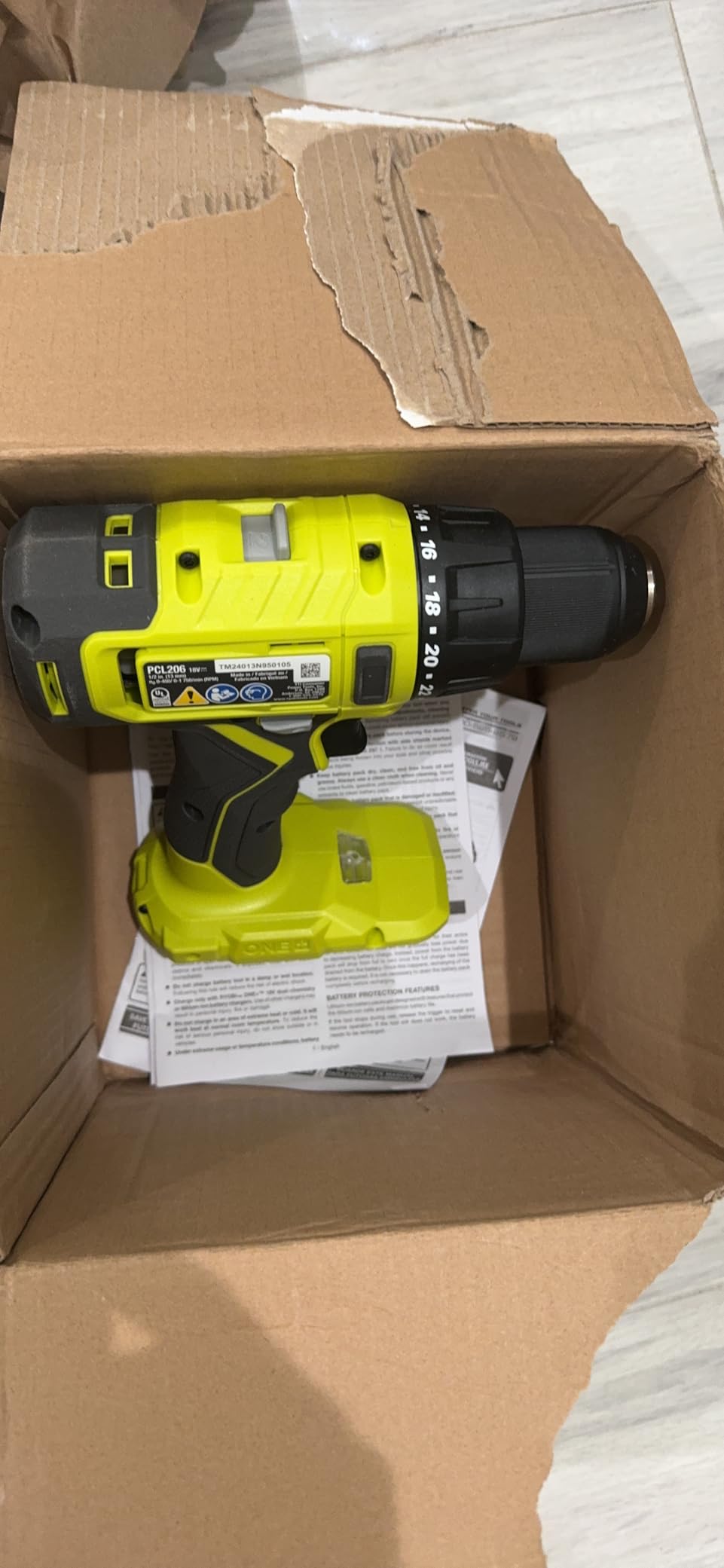 Ryobi P215K 18-Volt ONE+ Lithium-Ion Cordless 1/2 in. Drill/Driver Kit with (1) 1.5 Ah Battery and 18-Volt Charger Customer Review Ryobi P215K 18-Volt ONE+ Lithium-Ion Cordless 1/2 in. Drill/Driver Kit with (1) 1.5 Ah Battery and 18-Volt Charger - Customer Photo 2