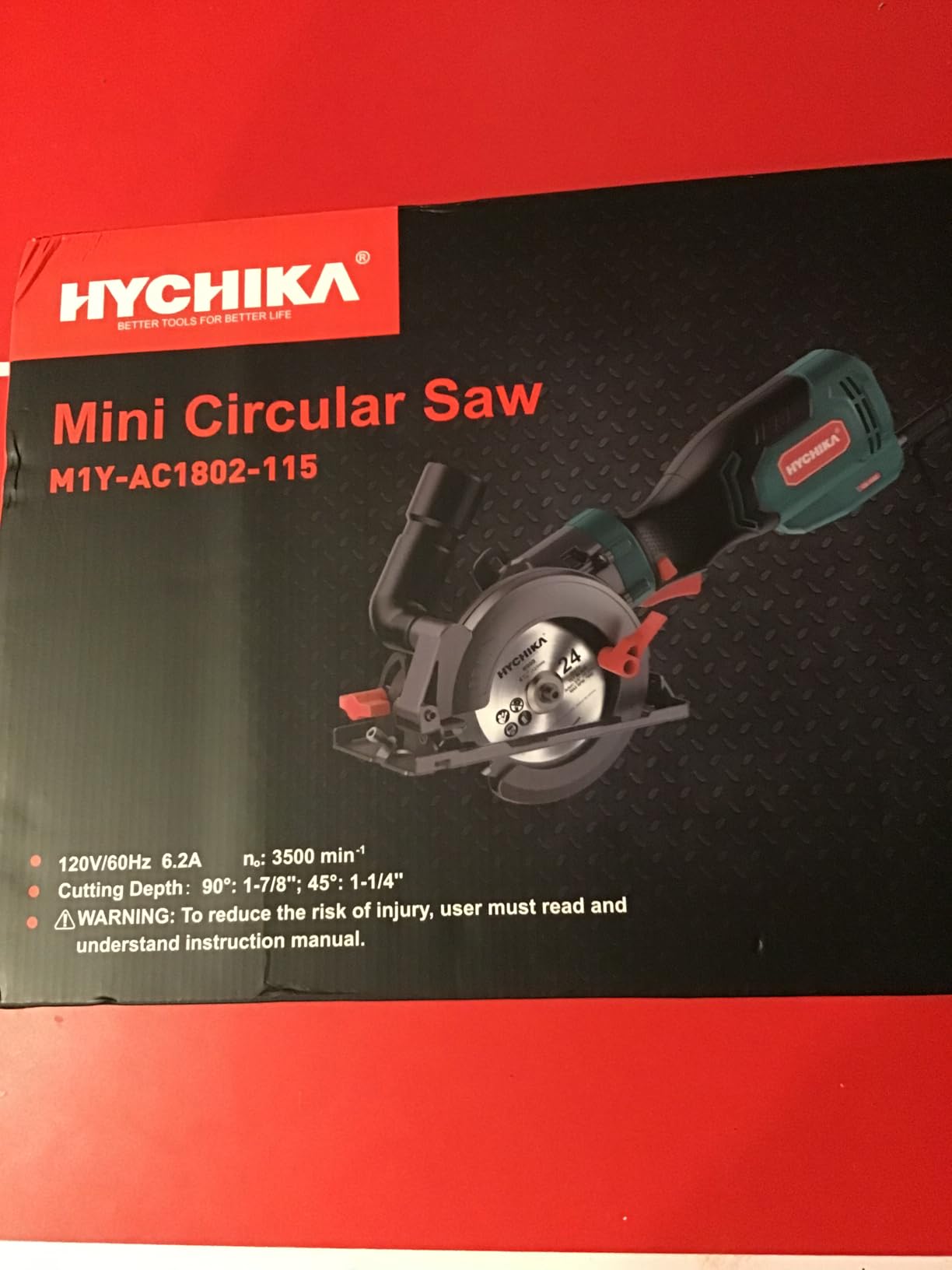 HYCHIKA 6.2A Mini Circular Saw with 3 Blades (4-1/2 HYCHIKA 6.2A Mini Circular Saw with 3 Blades (4-1/2