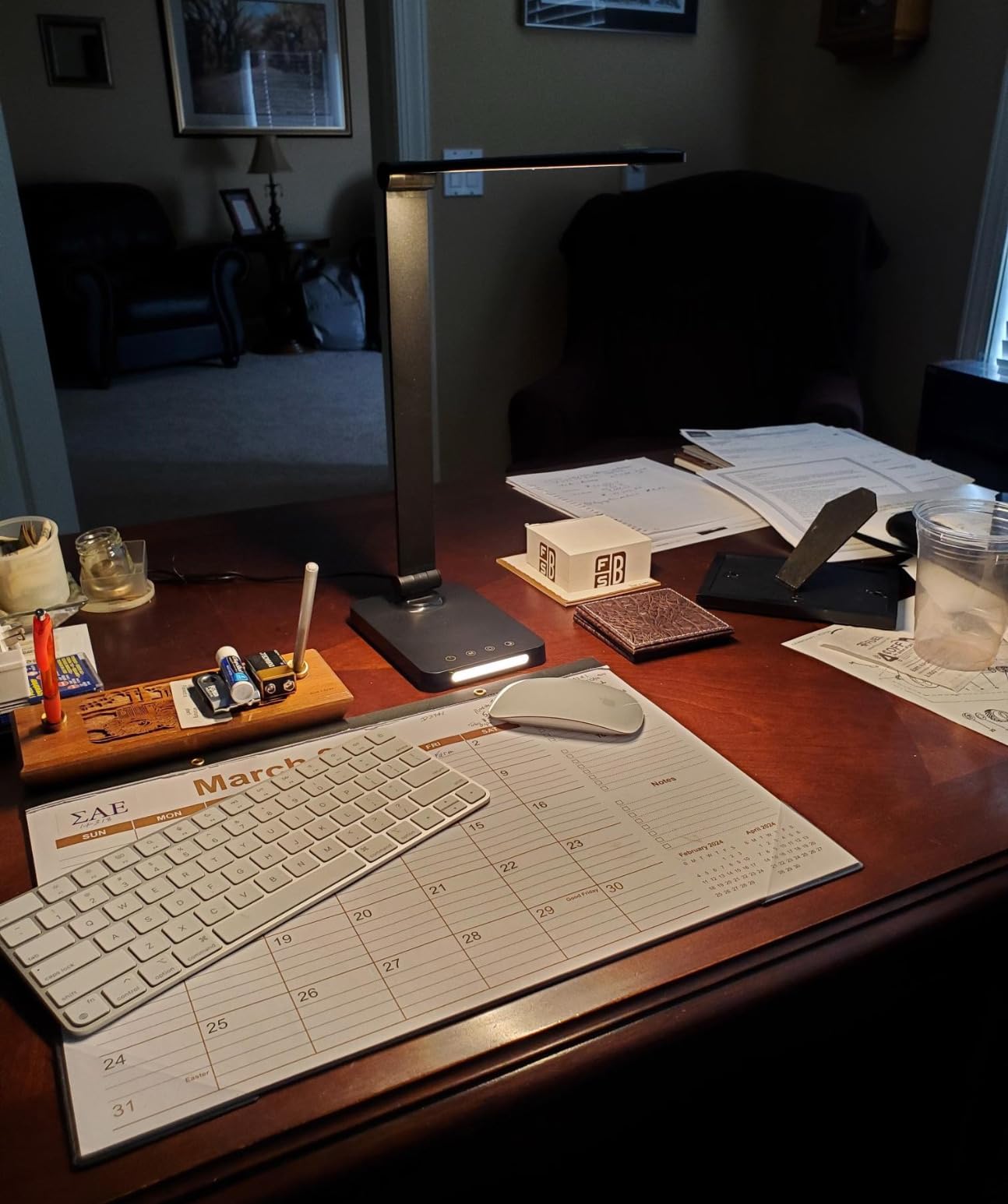 LED Desk Lamp with USB Ports,Touch Desk Lamps for Home Office with 5 Color Modes,3 Brightness Desk Light with Small Night Light,Reading Lamp Table Lamp for Bedroom Bedside Study Black （with adapter） - Customer Photo 2