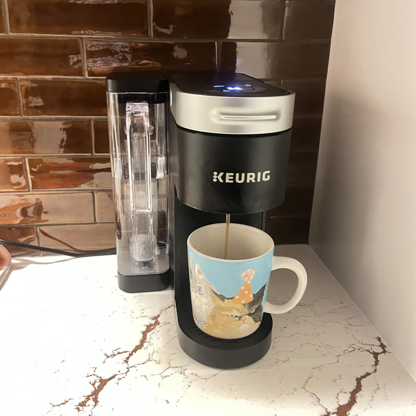 Keurig K-Supreme Single Serve K-Cup Pod Coffee Maker, MultiStream Technology, 4 Brew Sizes, 66oz Dual-Position Removable Reservoir, Gray - Customer Photo 1