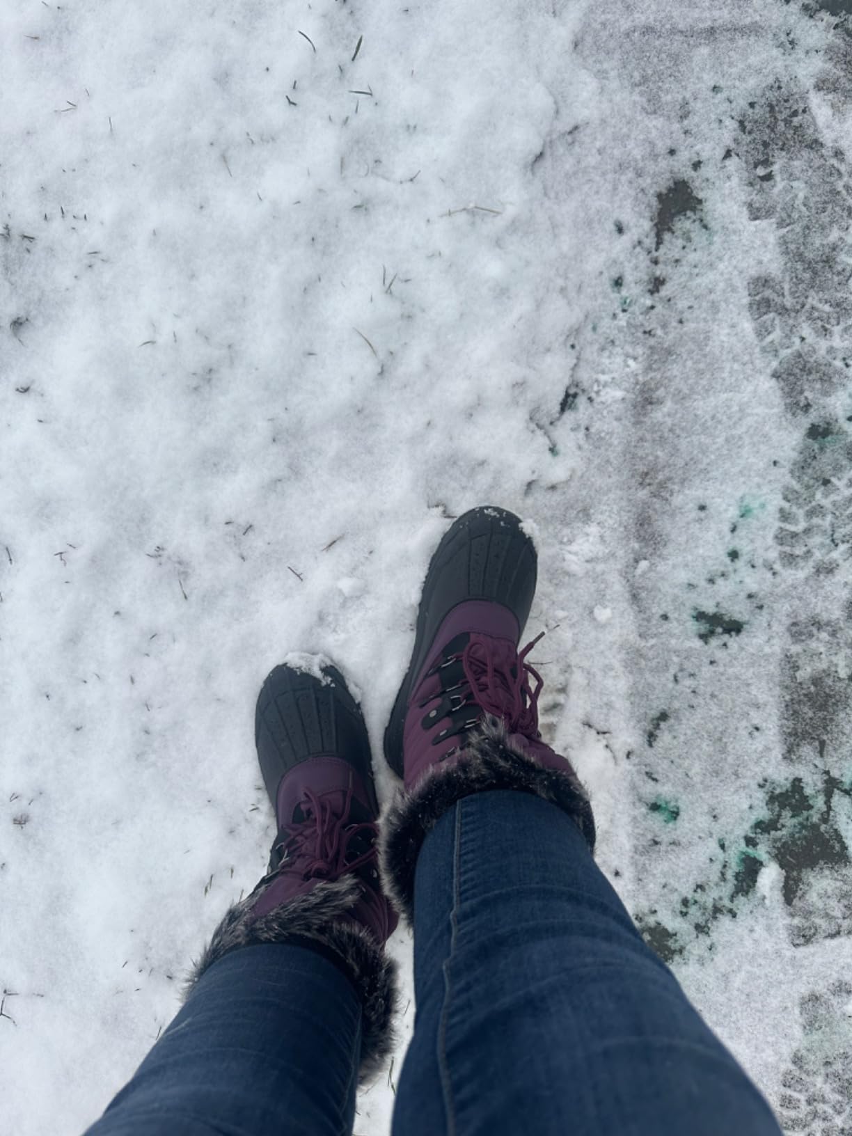 mysoft Women's Snow Boots Warm Insulated Faux Fur Lined Waterproof Mid-Calf Winter Boots Customer Review mysoft Women's Snow Boots Warm Insulated Faux Fur Lined Waterproof Mid-Calf Winter Boots - Customer Photo 2