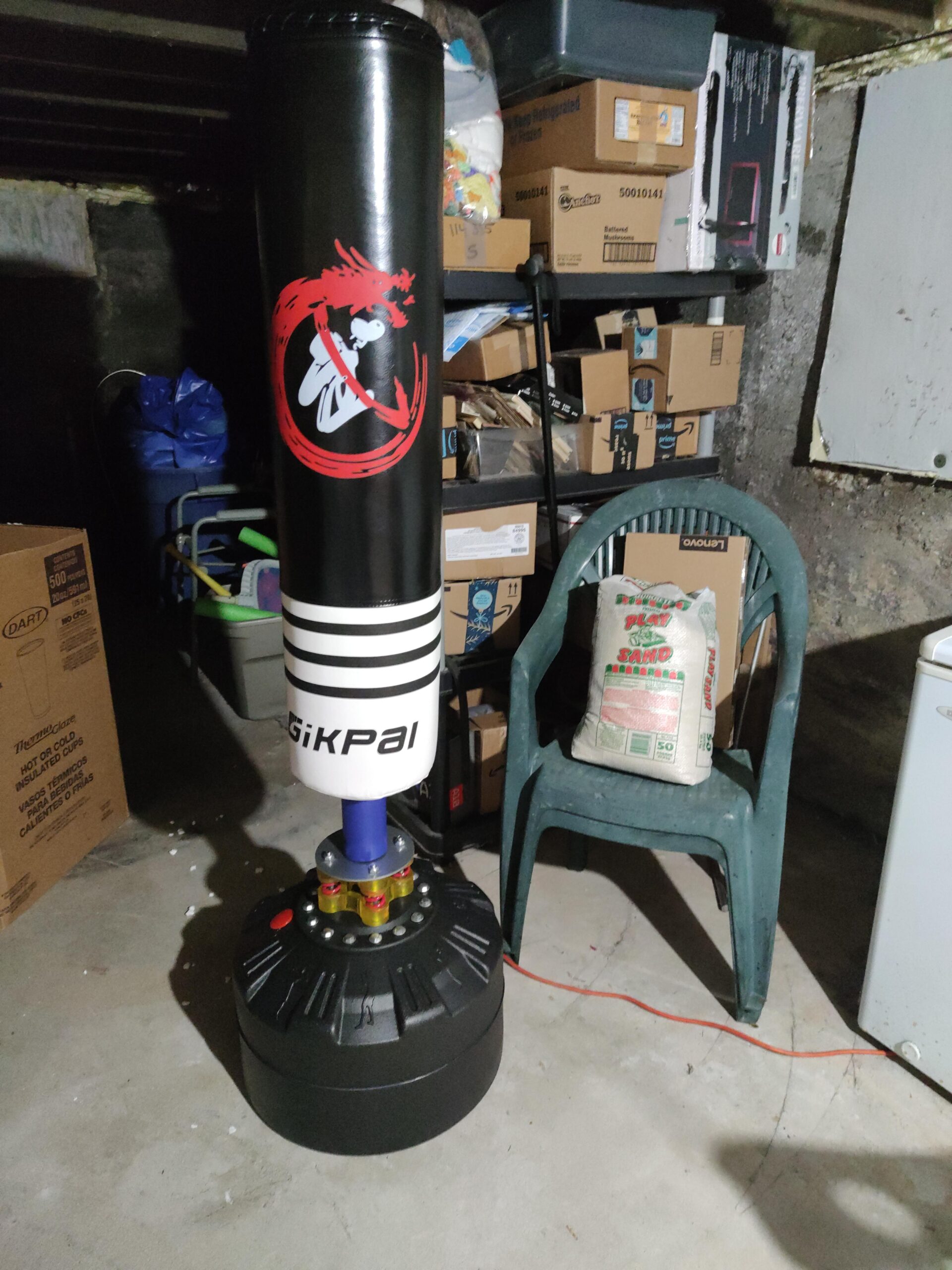 GIKPAL Freestanding Punching Bag with Boxing Gloves, Heavy Boxing Bag with Stand for Adult, Kickboxing Bag for MMA Martial Arts Boxing Traning - Customer Photo 1