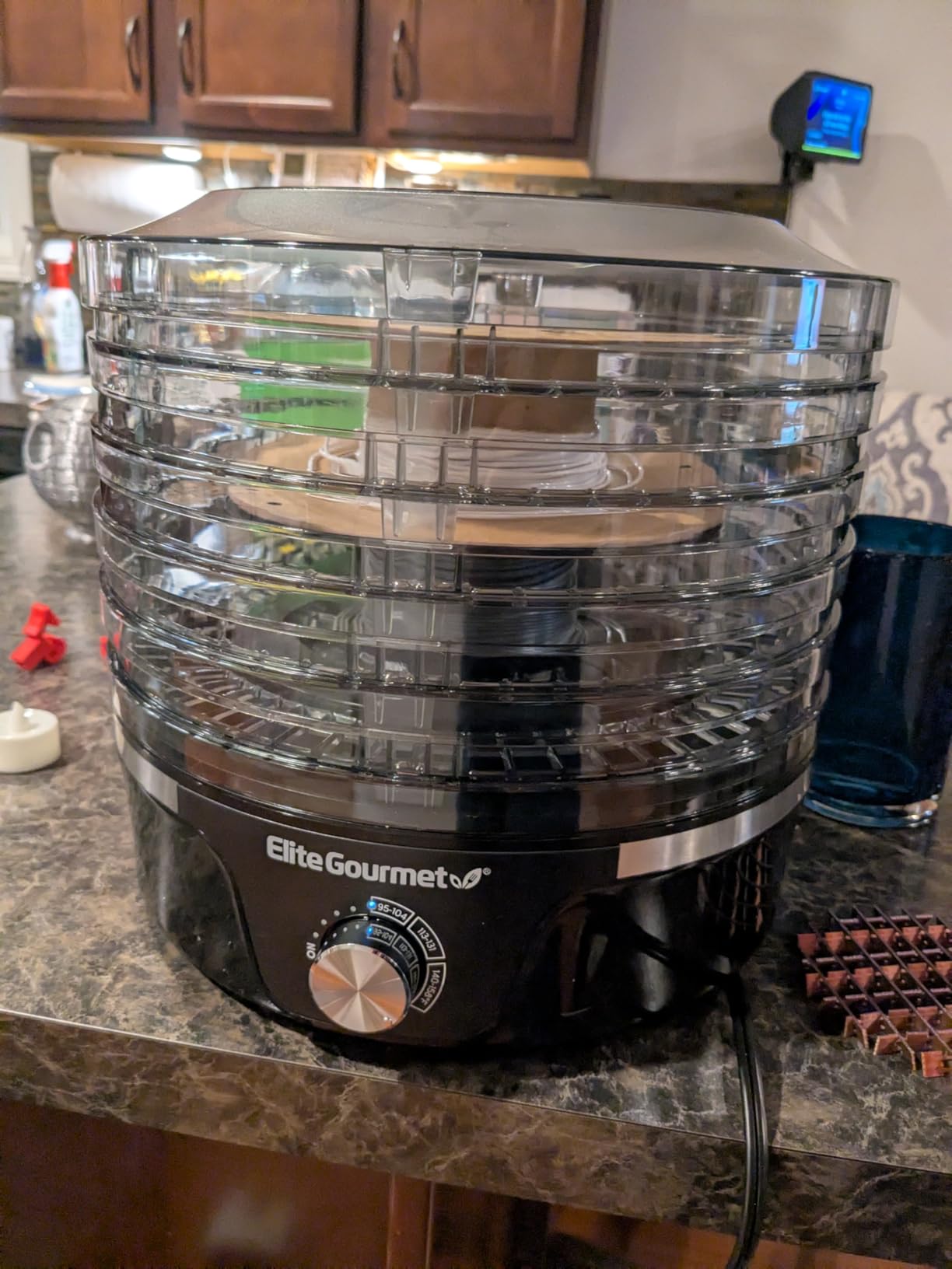 Elite Gourmet EFD319 Food Dehydrator, 5 BPA-Free 11.4