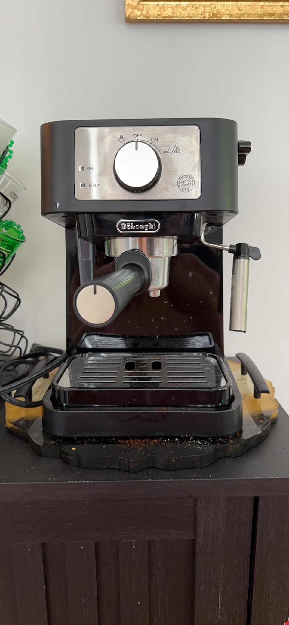 De'Longhi Stilosa Manual Espresso Machine, Compact Coffee Maker, 15 Bar Pump Pressure, Manual Milk Frother Steam Wand for Authentic Single & Double Espresso, Lattes & Cappuccinos, Tamper Included - Customer Photo 5