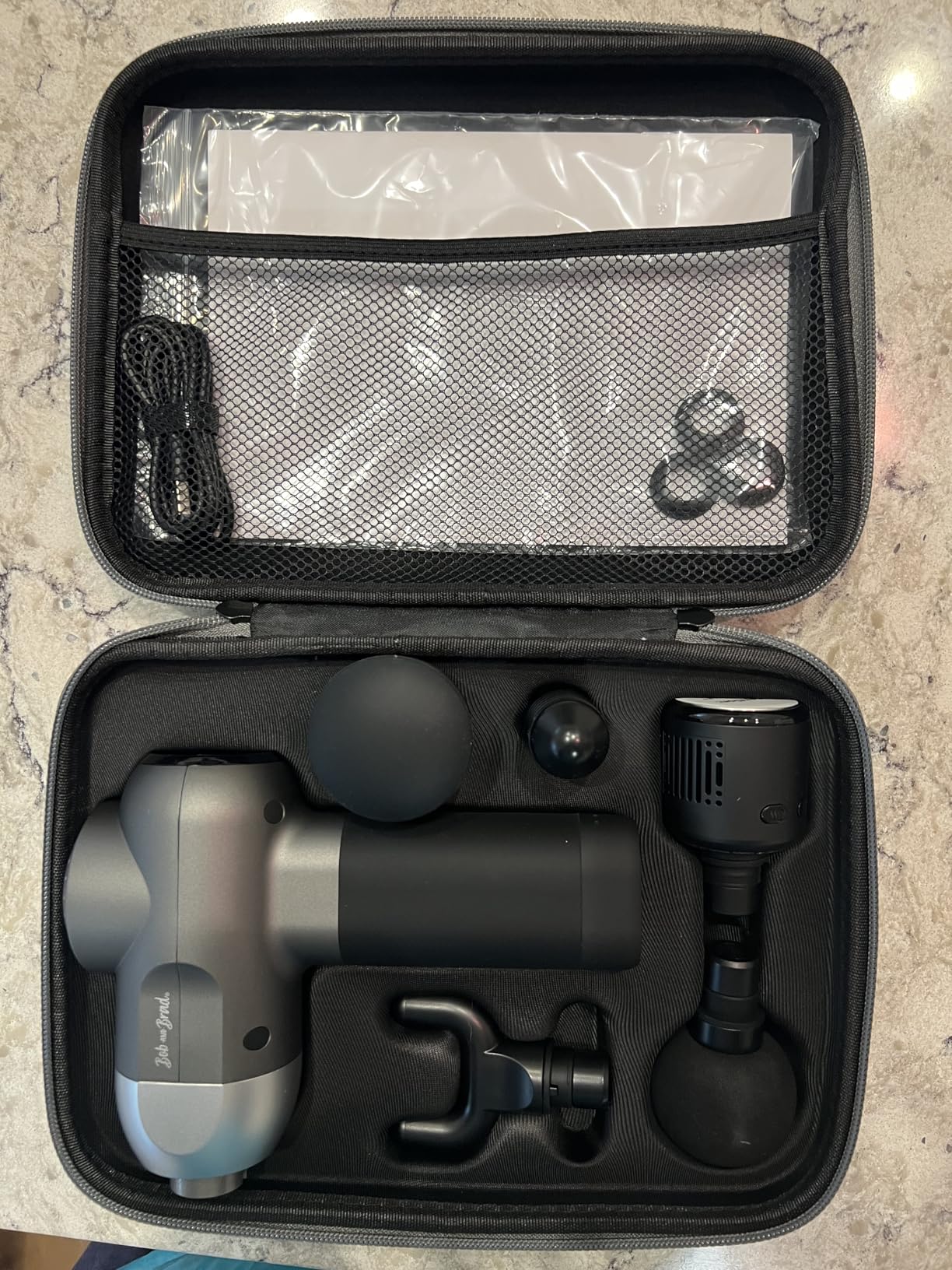 BOB AND BRAD C2 Massage Gun, Deep Tissue Percussion Massager Gun, Muscle Massager with 5 Speeds and 5 Heads, Electric Back Massagers for Professional Athletes Home Gym Customer Review BOB AND BRAD C2 Massage Gun, Deep Tissue Percussion Massager Gun, Muscle Massager with 5 Speeds and 5 Heads, Electric Back Massagers for Professional Athletes Home Gym - Customer Photo 1