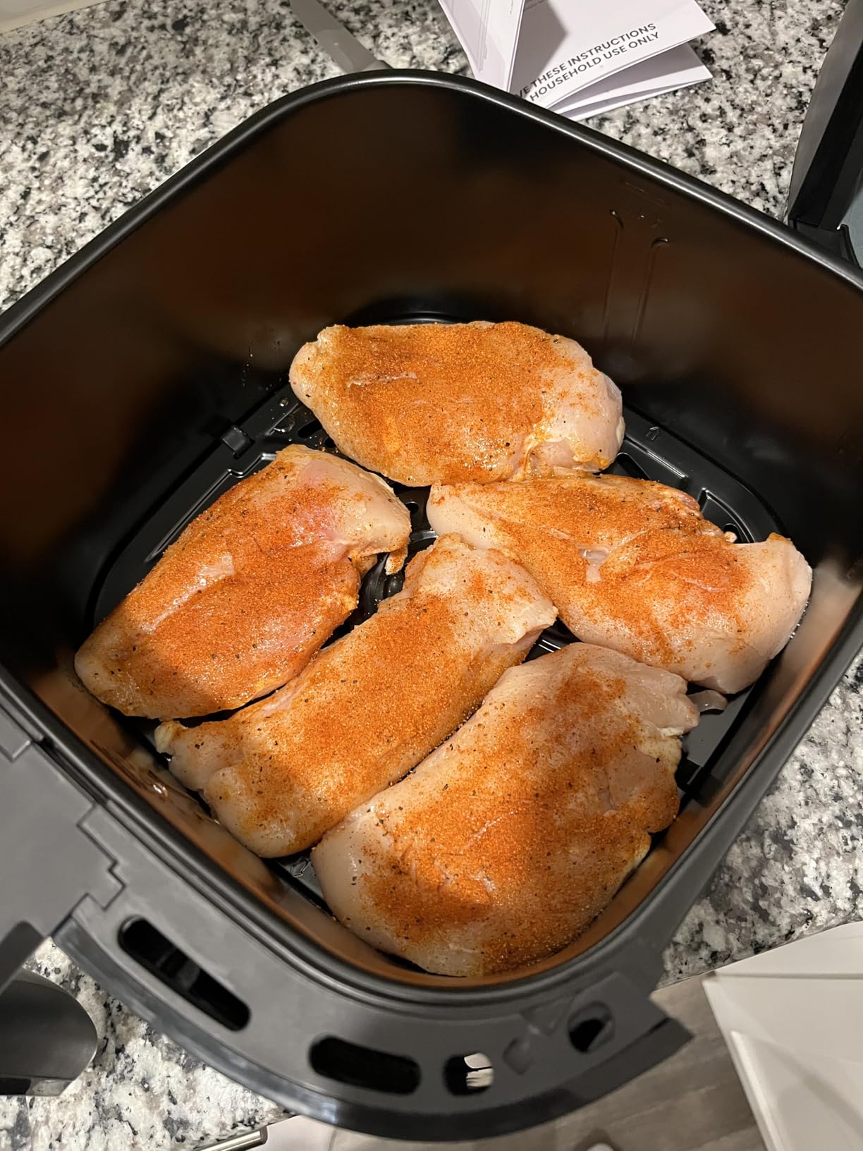 Chefman TurboFry® Touch Air Fryer, XL 8-Qt Family Size, One-Touch Digital Control Presets, French Fries, Chicken, Meat, Fish, Nonstick Dishwasher-Safe Parts, Automatic Shutoff, Stainless Steel - Customer Photo 2