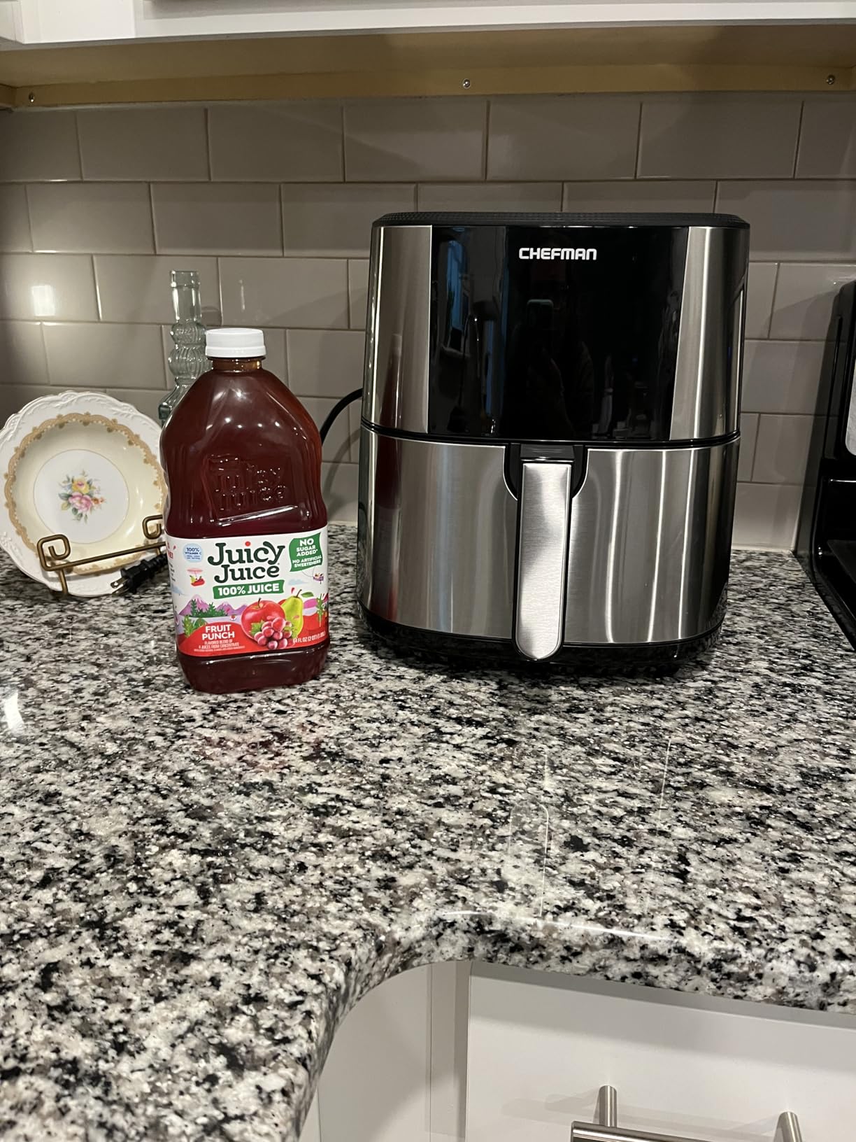 Chefman TurboFry® Touch Air Fryer, XL 8-Qt Family Size, One-Touch Digital Control Presets, French Fries, Chicken, Meat, Fish, Nonstick Dishwasher-Safe Parts, Automatic Shutoff, Stainless Steel - Customer Photo 3