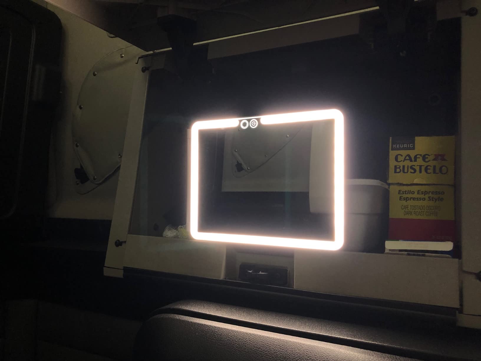 deweisn Folding Lighted Makeup Mirror with 72 LEDs 3 Colors Light Modes USB Rechargable 1800mA Batteries Portable Ultra Thin Compact Vanity Mirror Dimmable Travel Mirror - Customer Photo 2