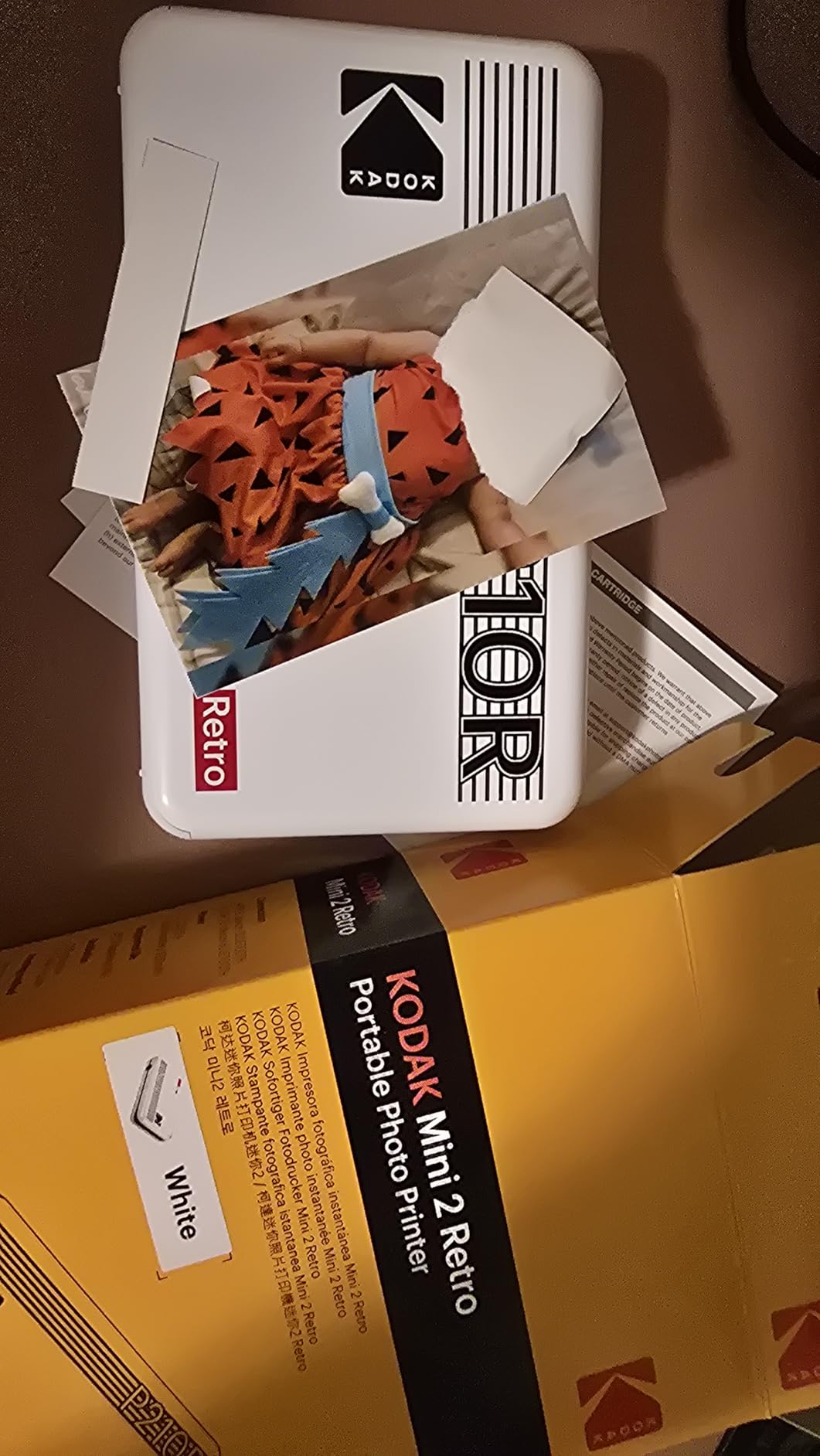 Kodak Mini 2 Retro 4PASS Portable Photo Printer, 2.1x3.4 inches, 38 Sheets Bundle, White - Customer Photo 2