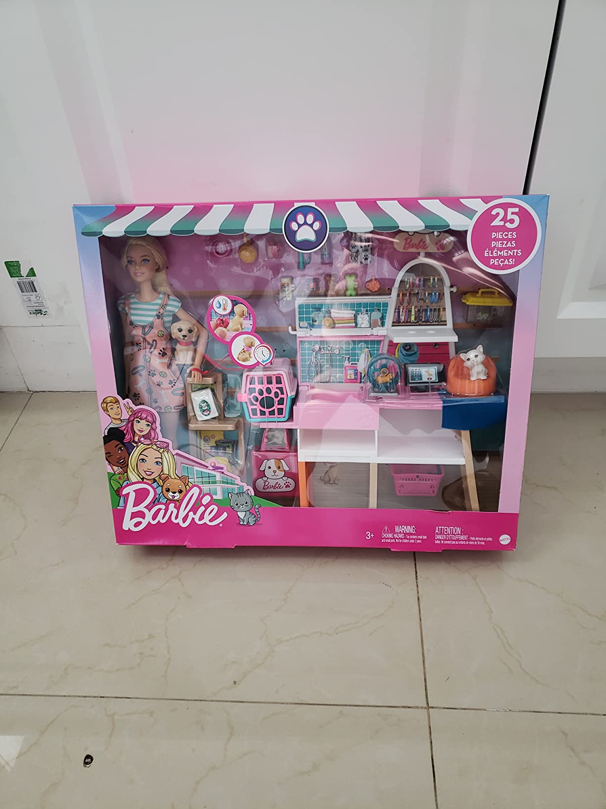 Barbie Doll (11.5-in Blonde) and Pet Boutique Playset with 4 Pets, Color-Change Grooming Feature and Accessories, Great Gift for 3 to 7 Year Olds - Customer Photo 2