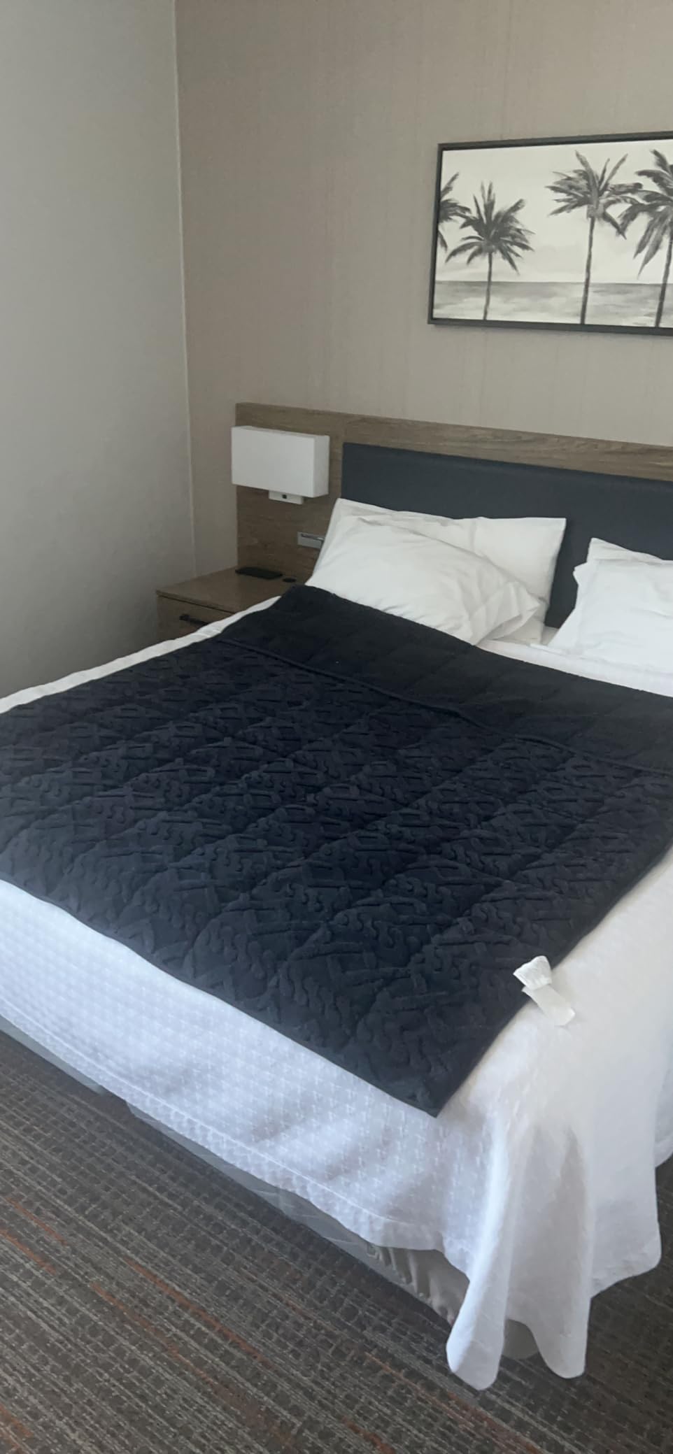 Wemore Sherpa Fleece Weighted Blanket for Adult 15 lbs Dual Sided Cozy Fluffy Heavy Blanket,Ultra Fuzzy Throw Blanket with Soft Plush Flannel Top,60 x 80 inches Black on Both Sides - Customer Photo 4