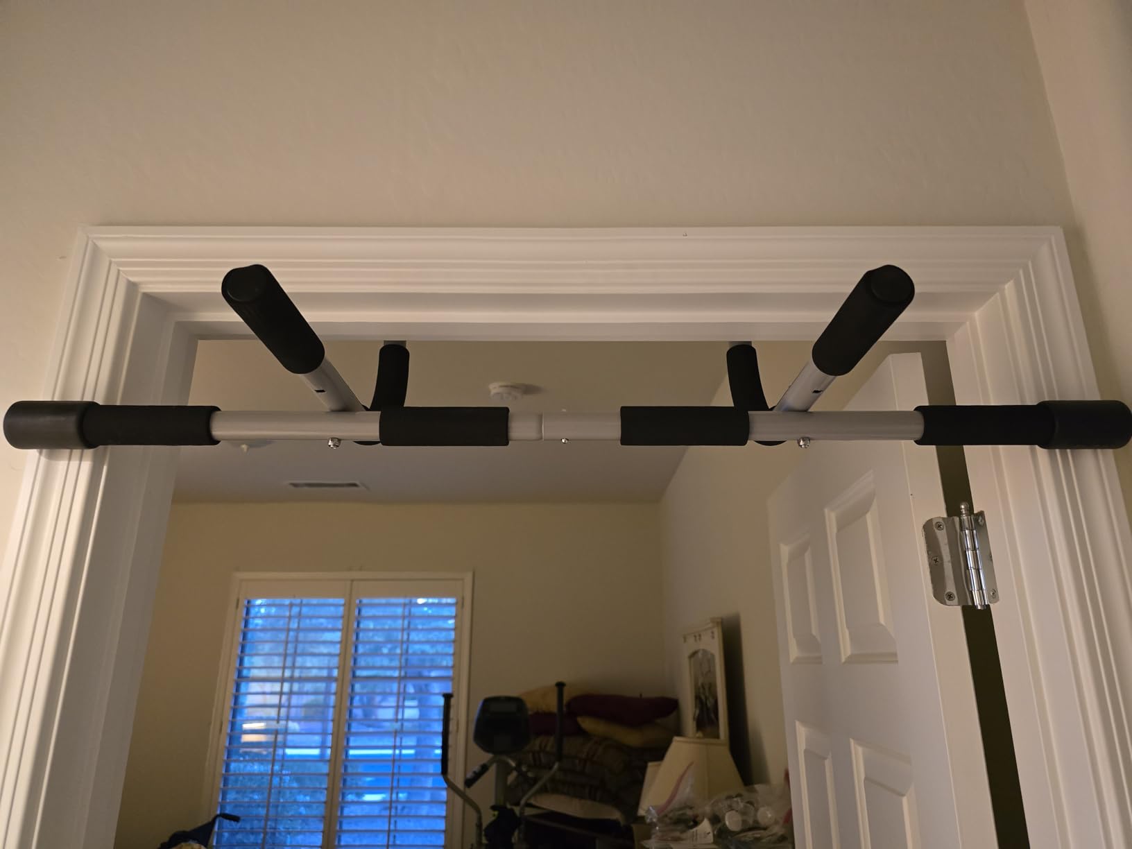 Ally Peaks Pull Up Bar for Doorway | Thickened Steel Max Limit 440 lbs Upper Body Fitness Workout Bar| Multi-Grip Strength for Doorway | Indoor Chin-Up Bar Fitness Trainer for Home Gym Portable - Customer Photo 1