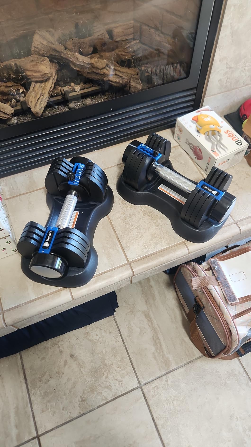 Lifepro Adjustable Dumbbells Set - 5in1-15lb 25lb 43lb 55lb weights Set & Single with Rack - Quick Adjust, Secure Grip Customer Review Lifepro Adjustable Dumbbells Set - 5in1-15lb 25lb 43lb 55lb weights Set & Single with Rack - Quick Adjust, Secure Grip - Customer Photo 1
