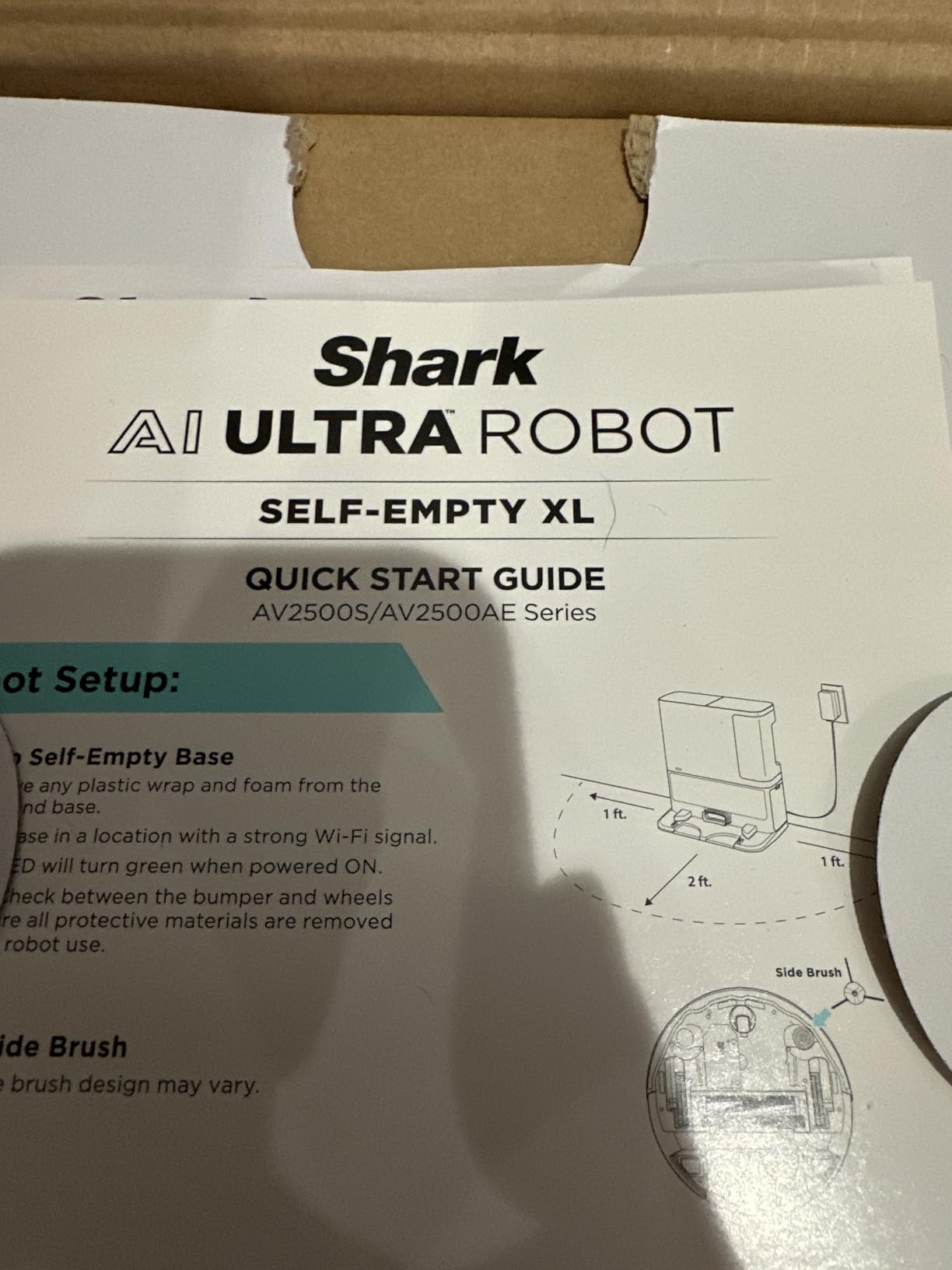 Shark AV2501AE AI Robot Vacuum with XL HEPA Self-Empty Base, Bagless, 60-Day Capacity, LIDAR Navigation, Perfect for Pet Hair, Compatible with Alexa, Wi-Fi Connected, Carpet & Hard Floor, Black - Customer Photo 5